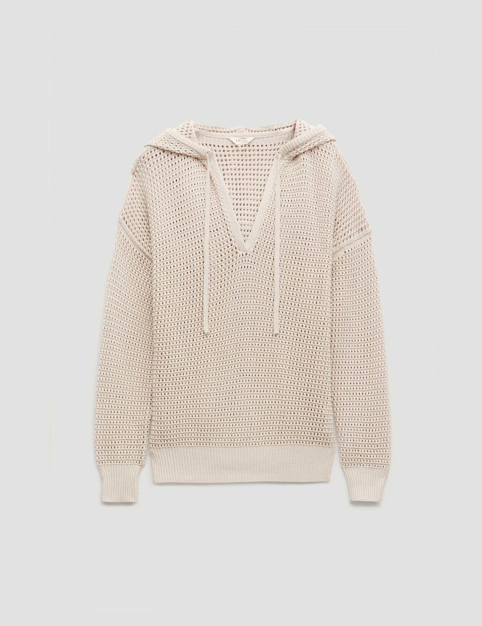 Pure Cotton Openstitch V-Neck Hoodie - image 1