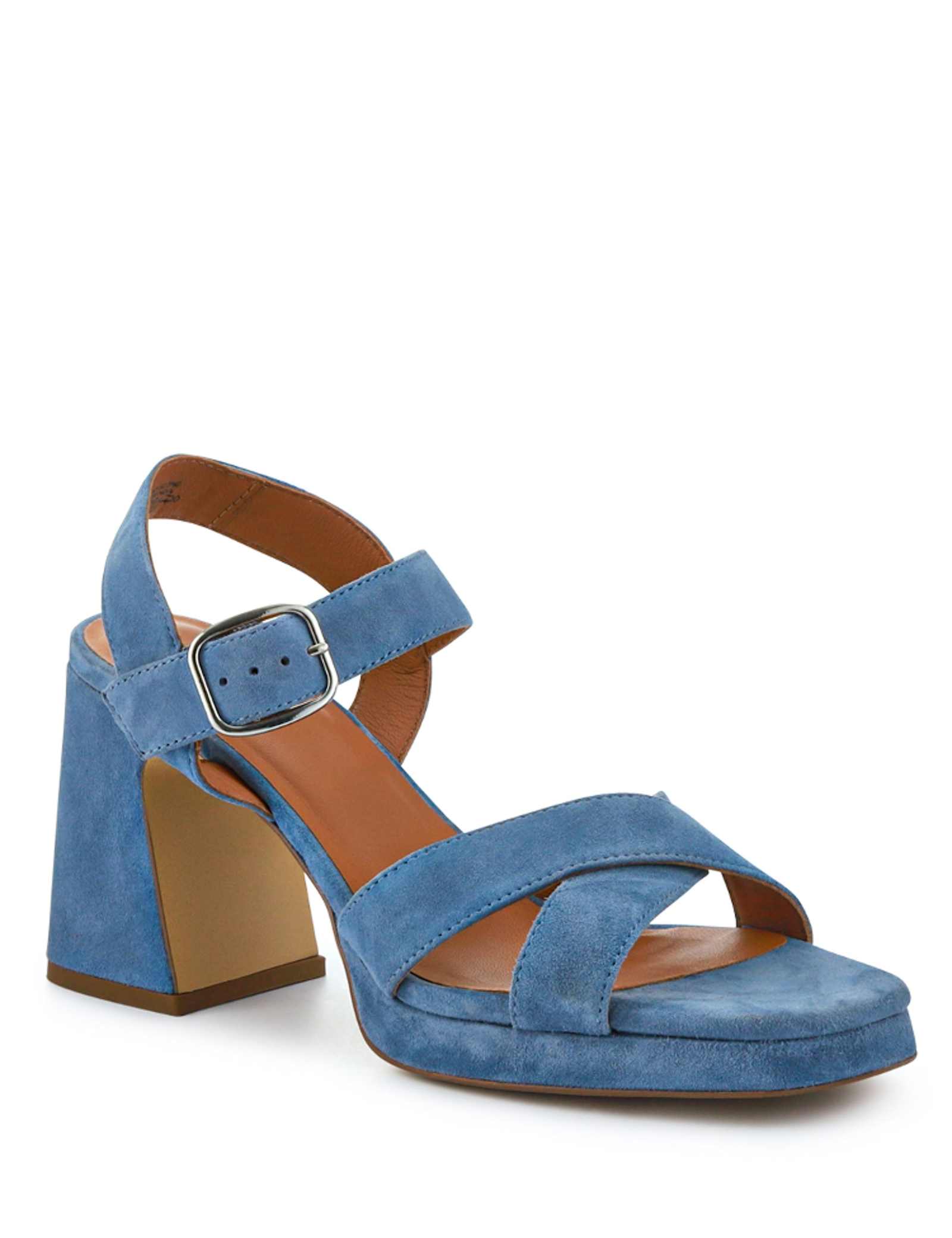 Leather Buckle Ankle Strap Platform Sandals - image 5