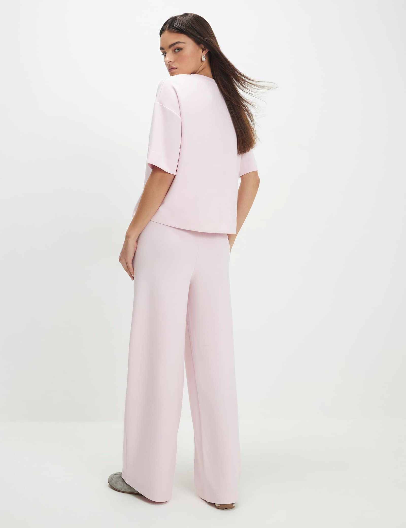 Neoprene Wide Leg Joggers - image 2