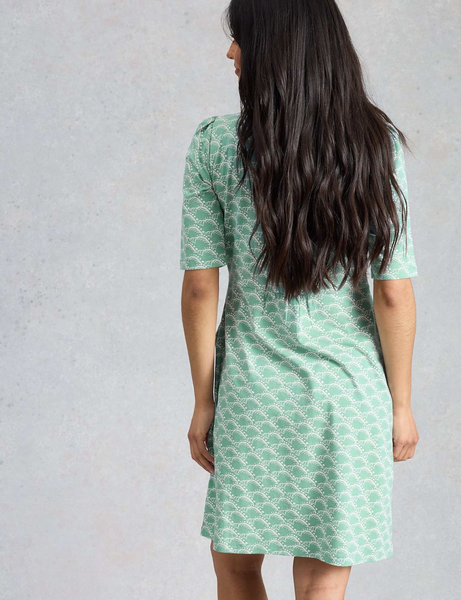 Jersey Printed Mini Waisted Dress - image 5