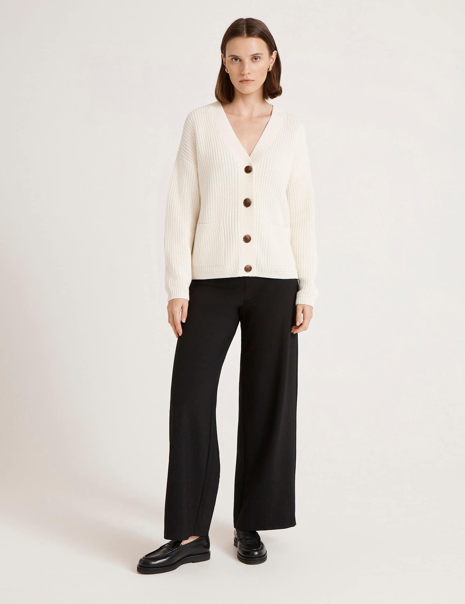Pure Cotton V-Neck Button Front Cardigan - image 4