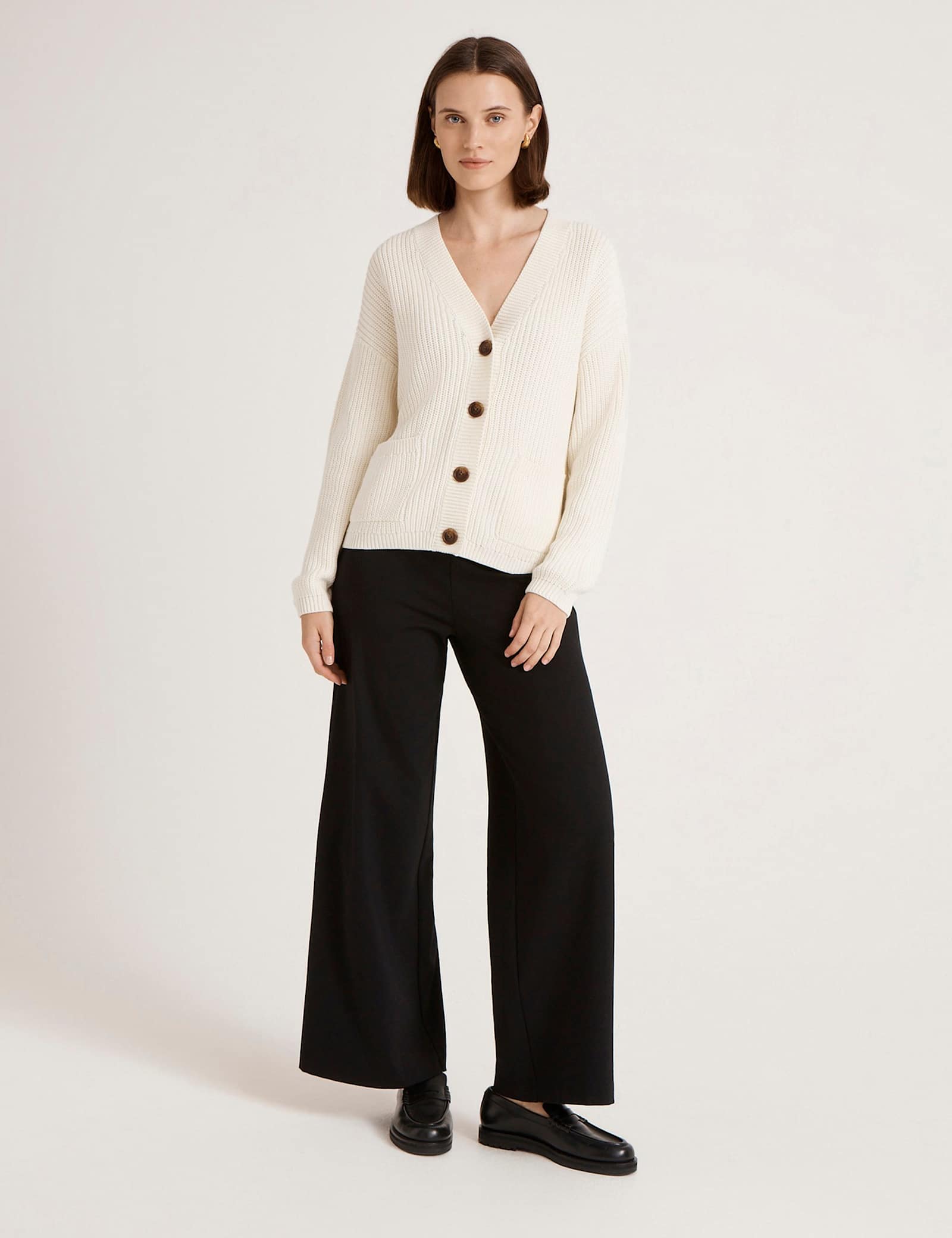 Pure Cotton V-Neck Button Front Cardigan - image 3
