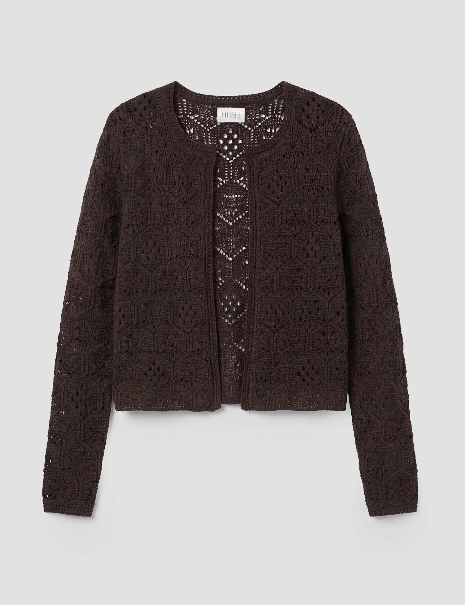 Pure Cotton Crochet Edge to Edge Cardigan - image 2