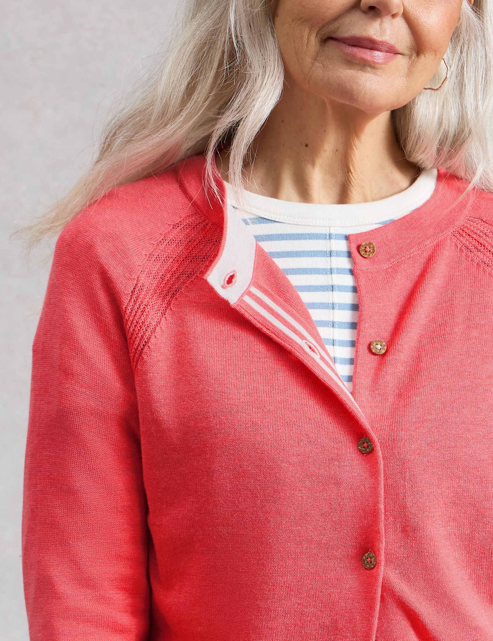Pure Cotton Crew Neck Cardigan - image 4