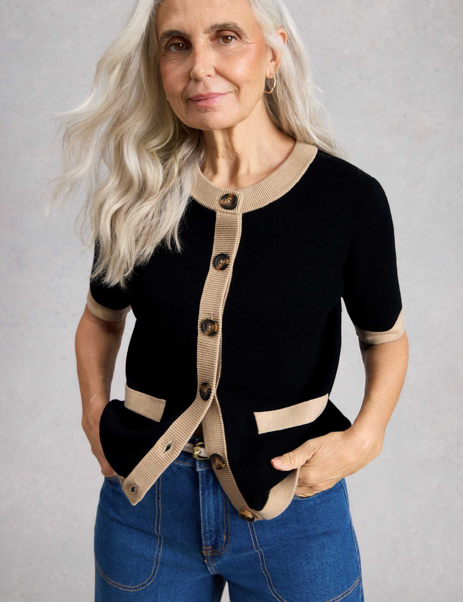 Pure Cotton Crew Neck Button Front Cardigan - image 4