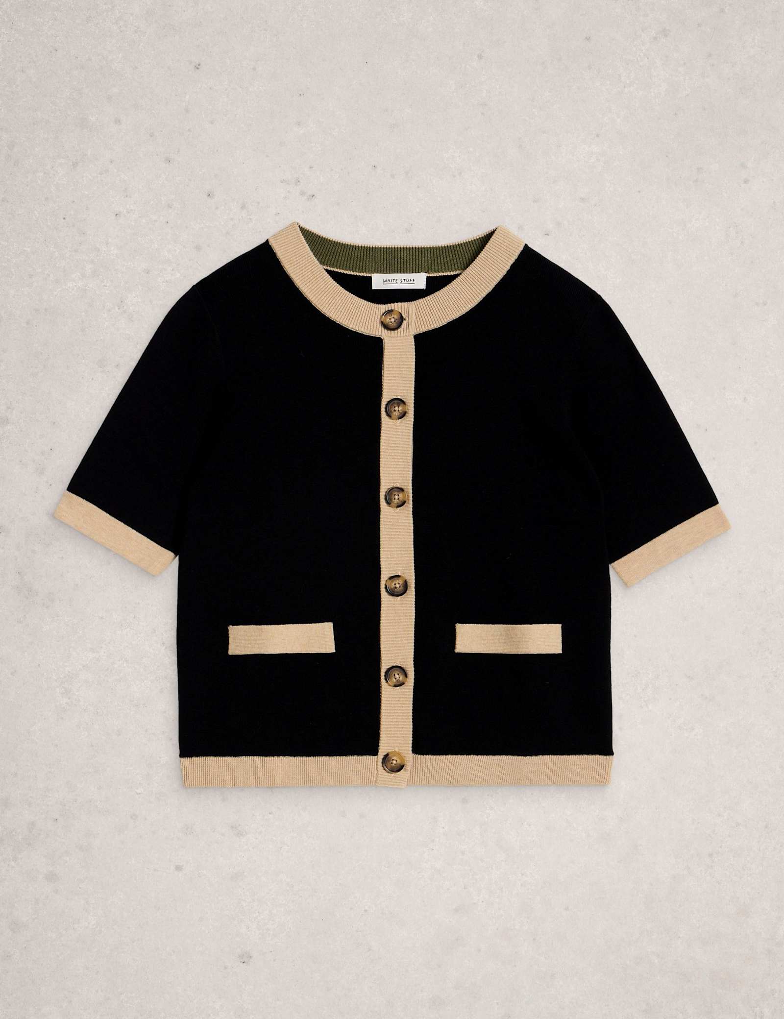 Pure Cotton Crew Neck Button Front Cardigan - image 1