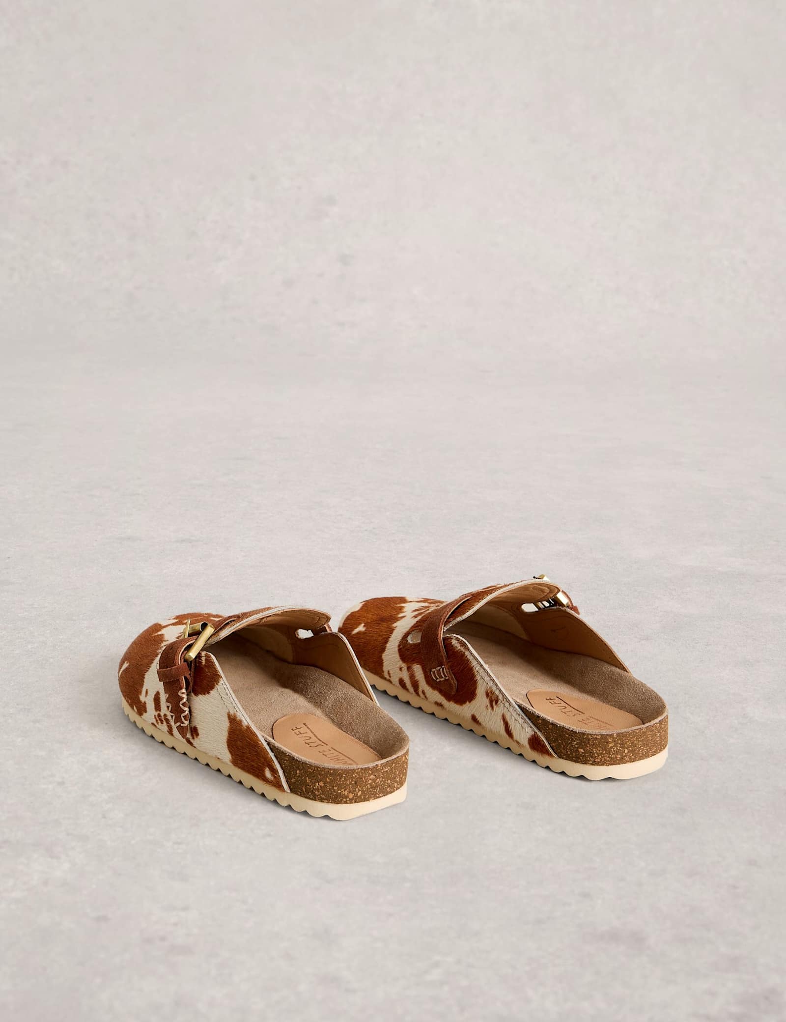 Leather Hair On Animal Print Clogs - image 2