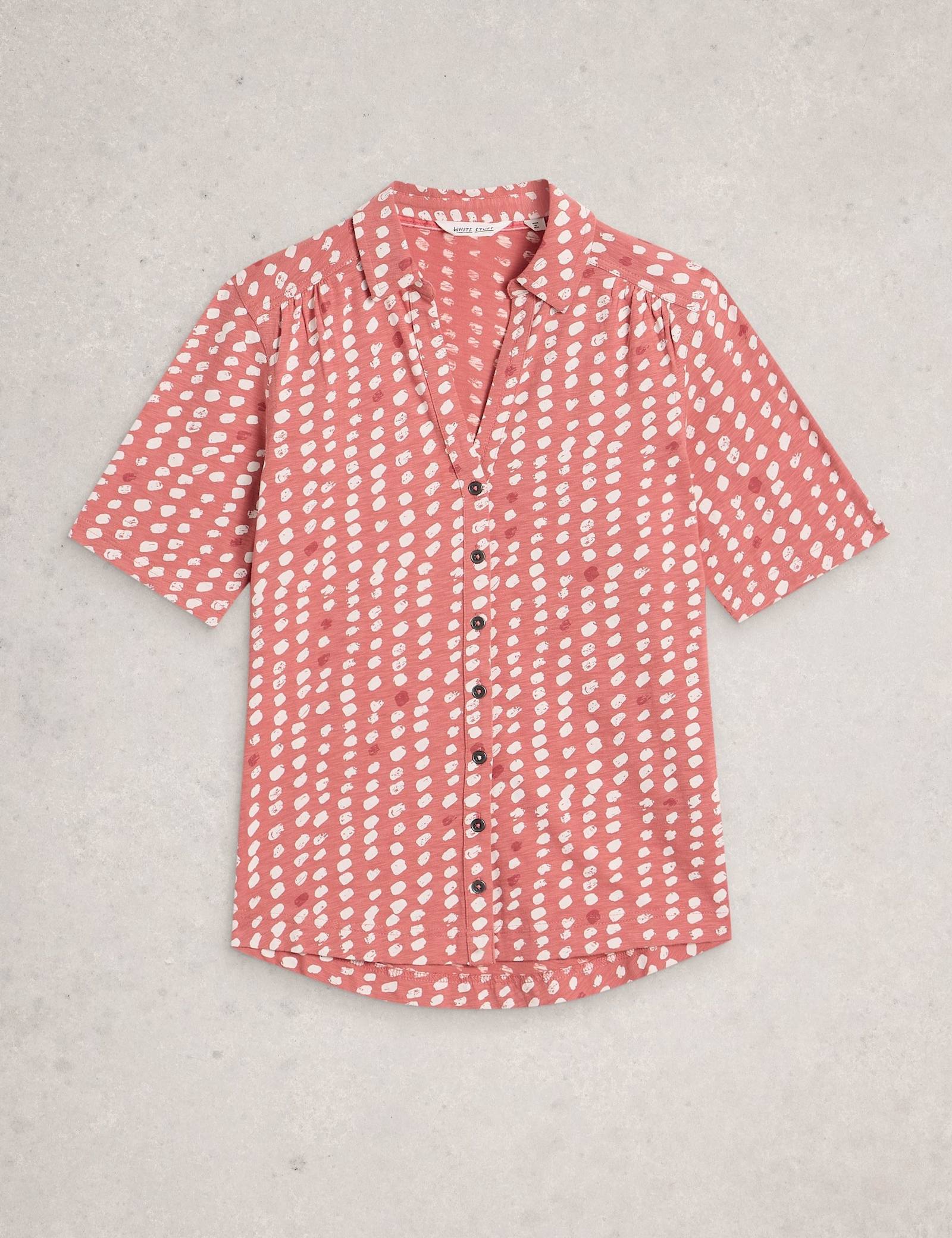 Pure Cotton Embroidery Tie Hem Top - image 3