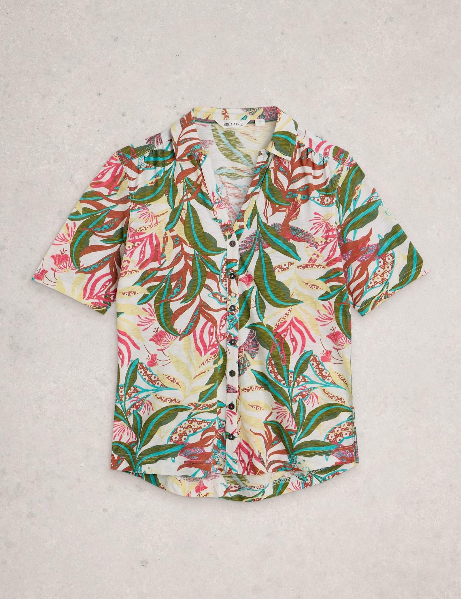 Pure Cotton Embroidery Tie Hem Top - image 2