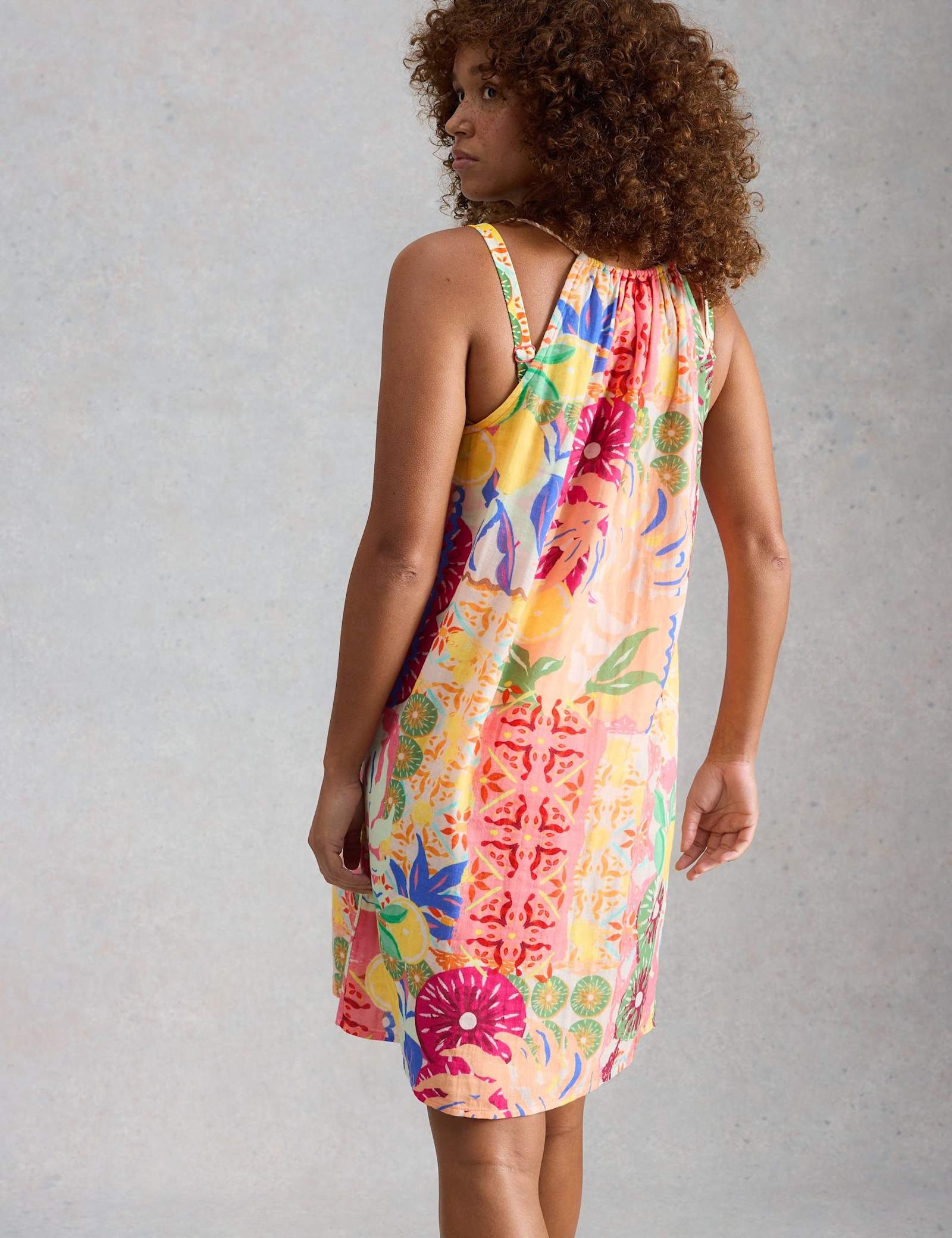 Pure Cotton Printed Knee Length Beach Dress - image 4