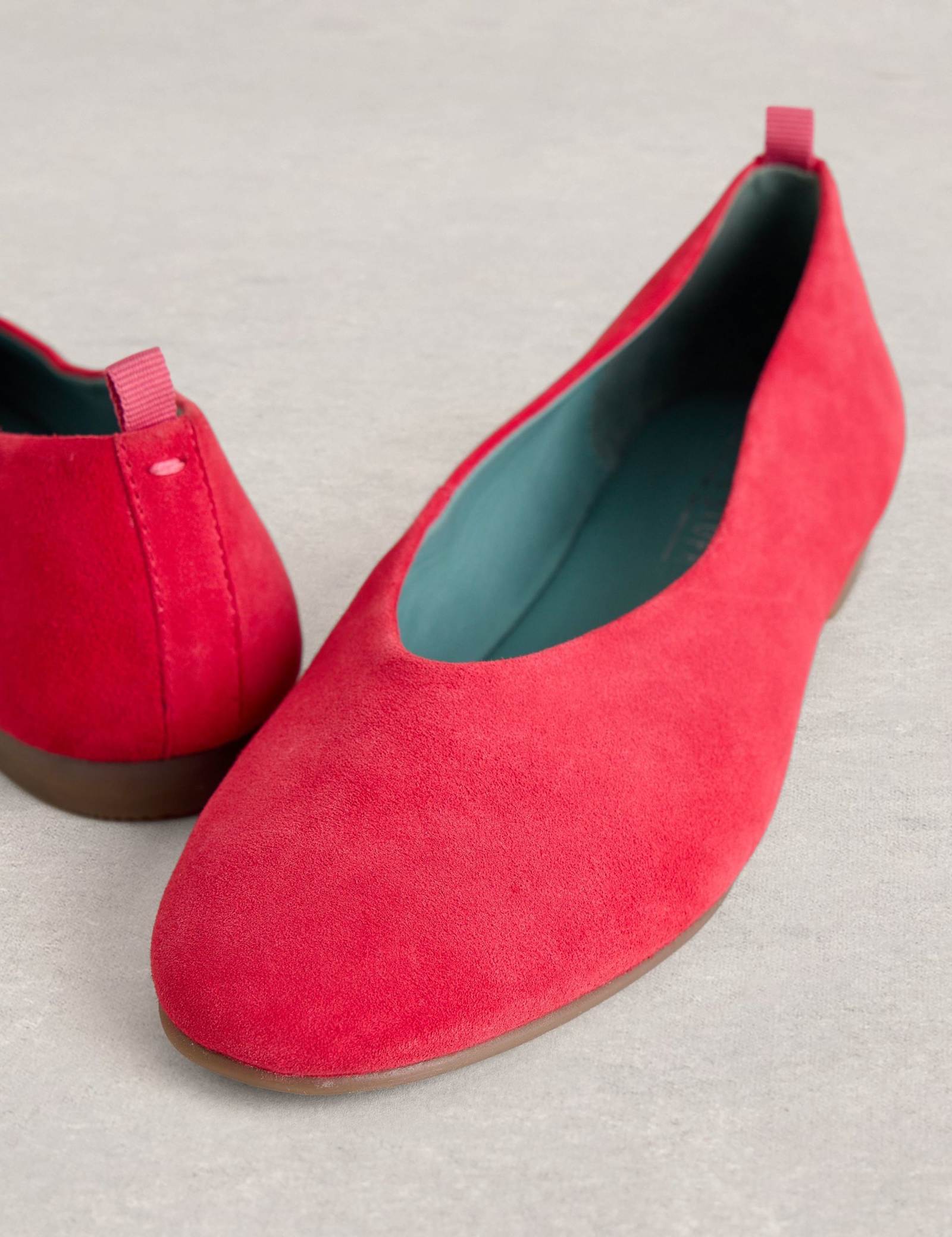 Suede Flat Ballet Pumps - image 3