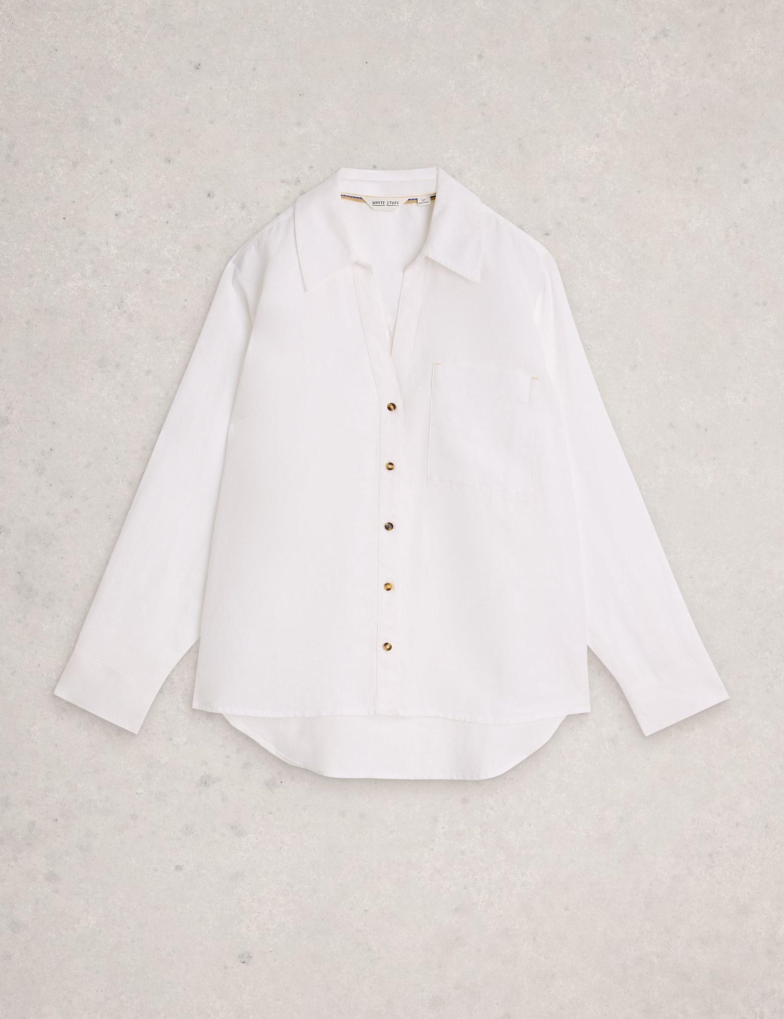 Pure Linen Button Through Shirt - image 1