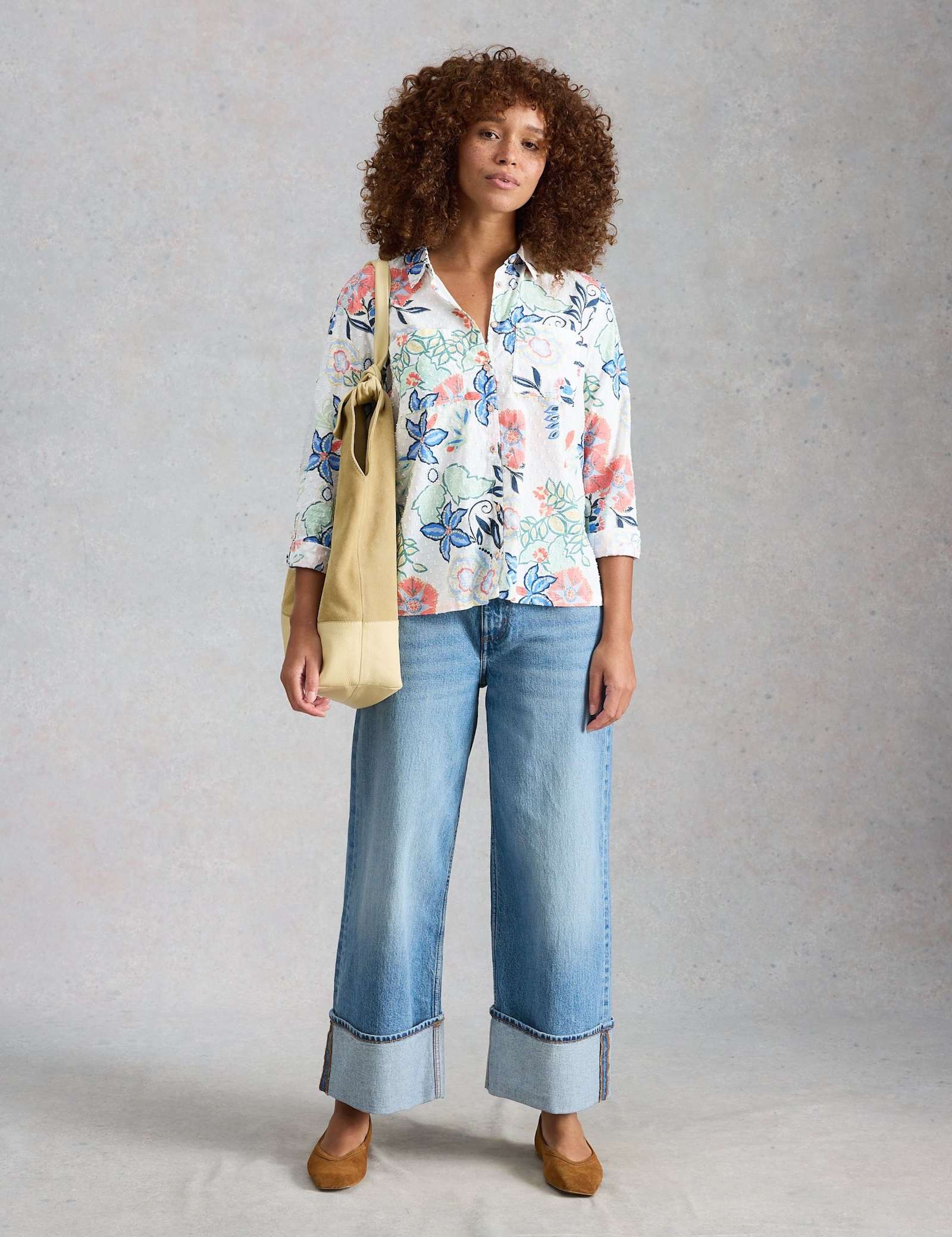 Pure Cotton Embroidered Shirt - image 2