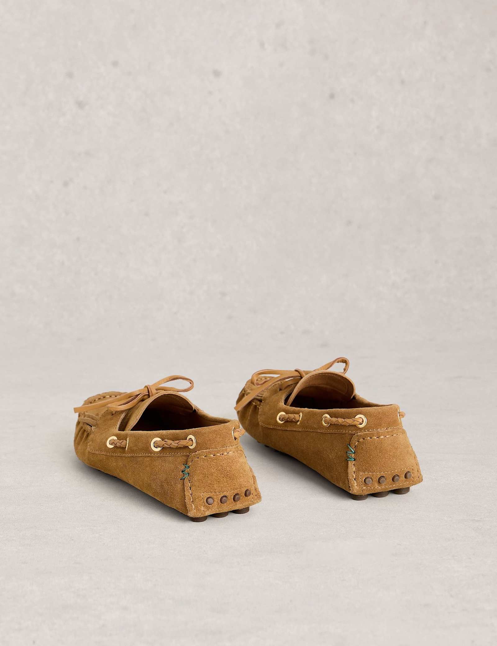Leather Tassel Flat Loafers - image 2