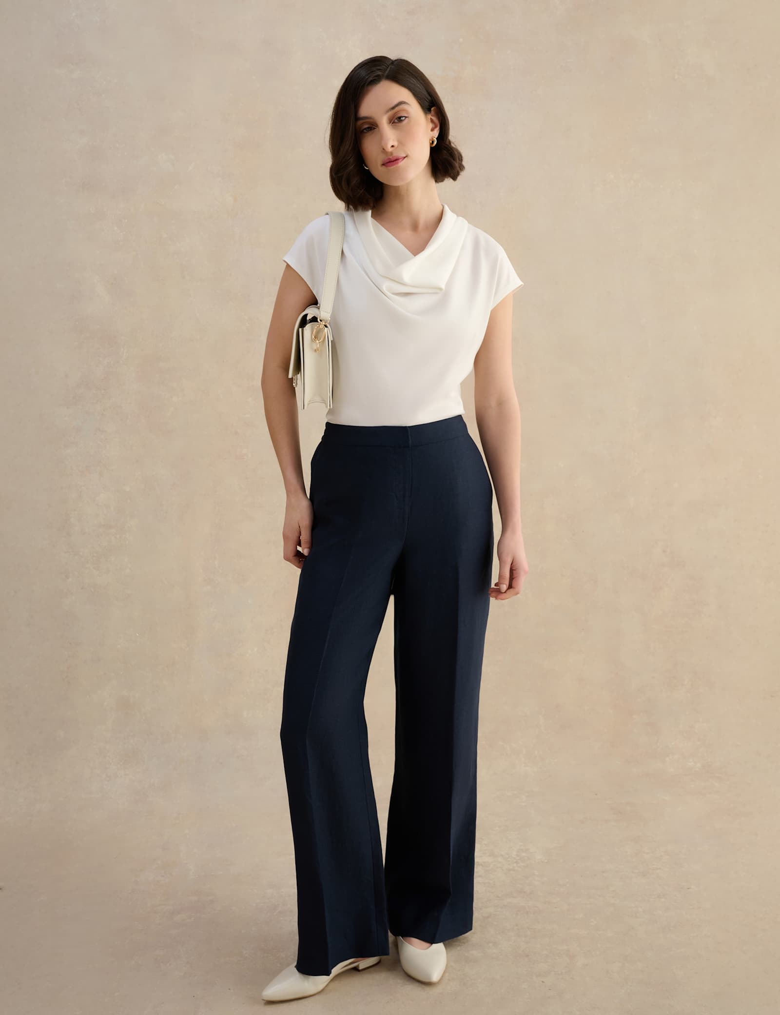 Jersey Cowl Neck Top - image 5