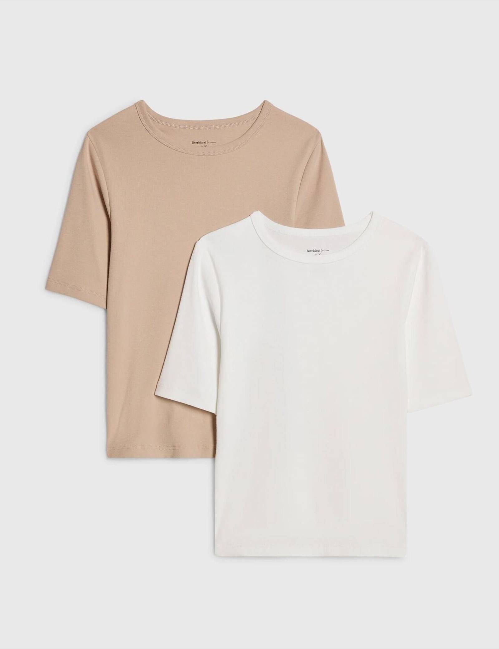 2 Pack Cotton Rich Fitted Tops - image 1