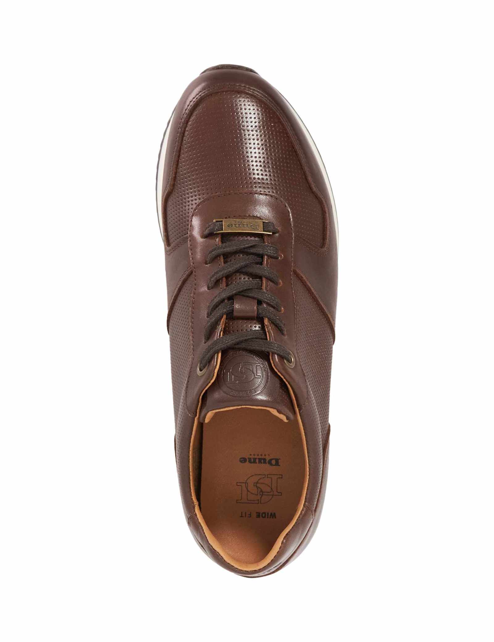 Leather Lace Up Wide Fit Trainers - image 4