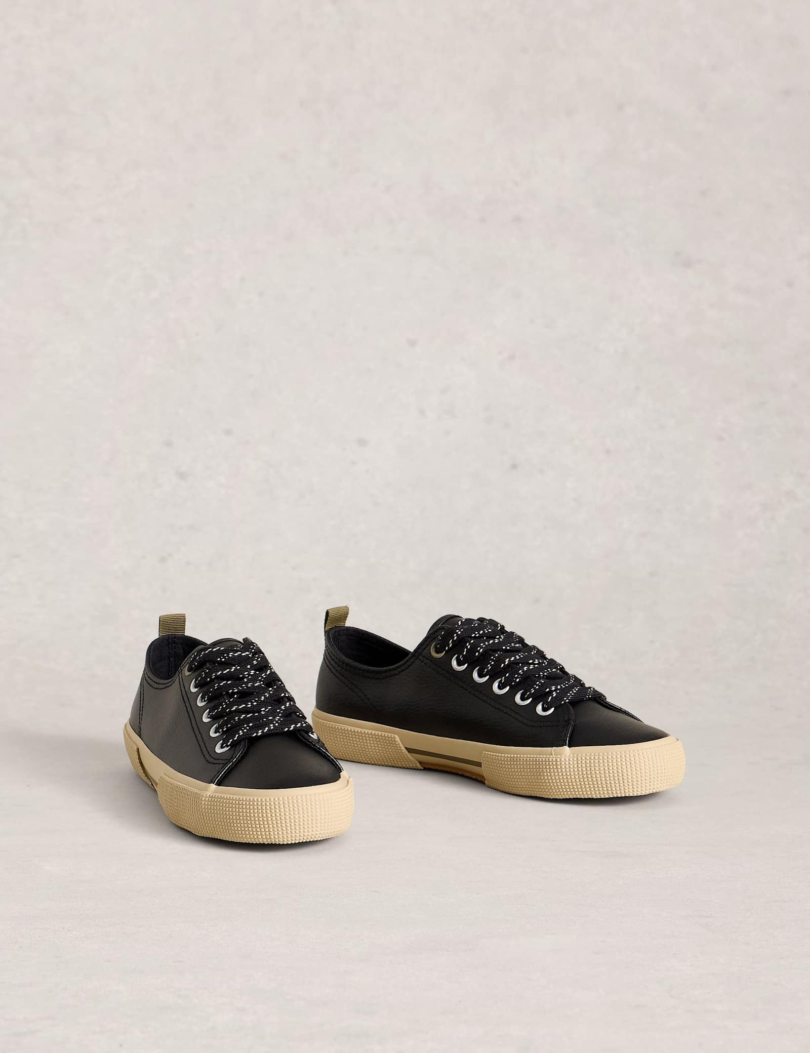 Leather Lace Up Trainers - image 5