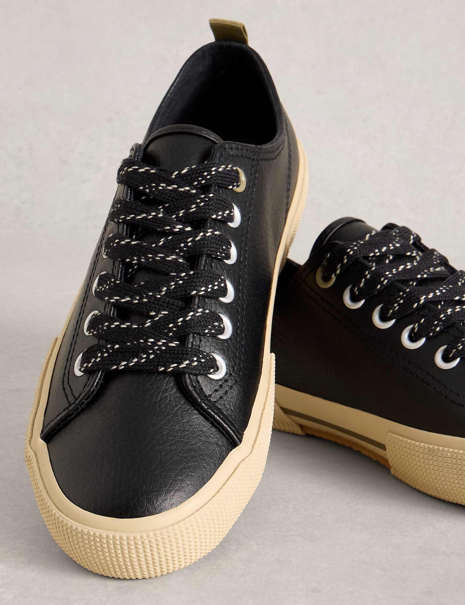 Leather Lace Up Trainers - image 4