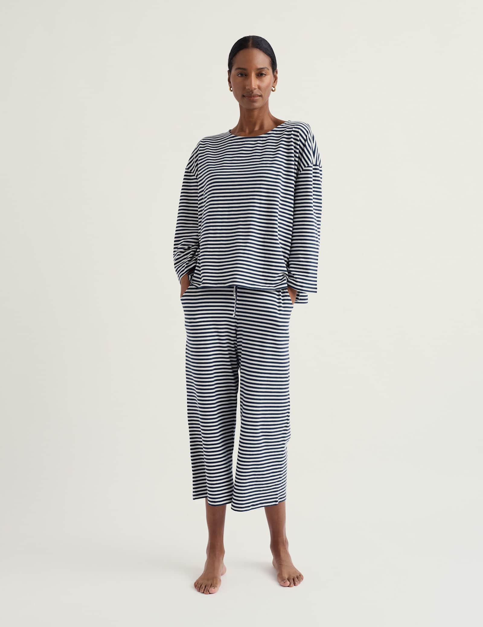 Cotton Rich Striped Pyjama Set - image 3