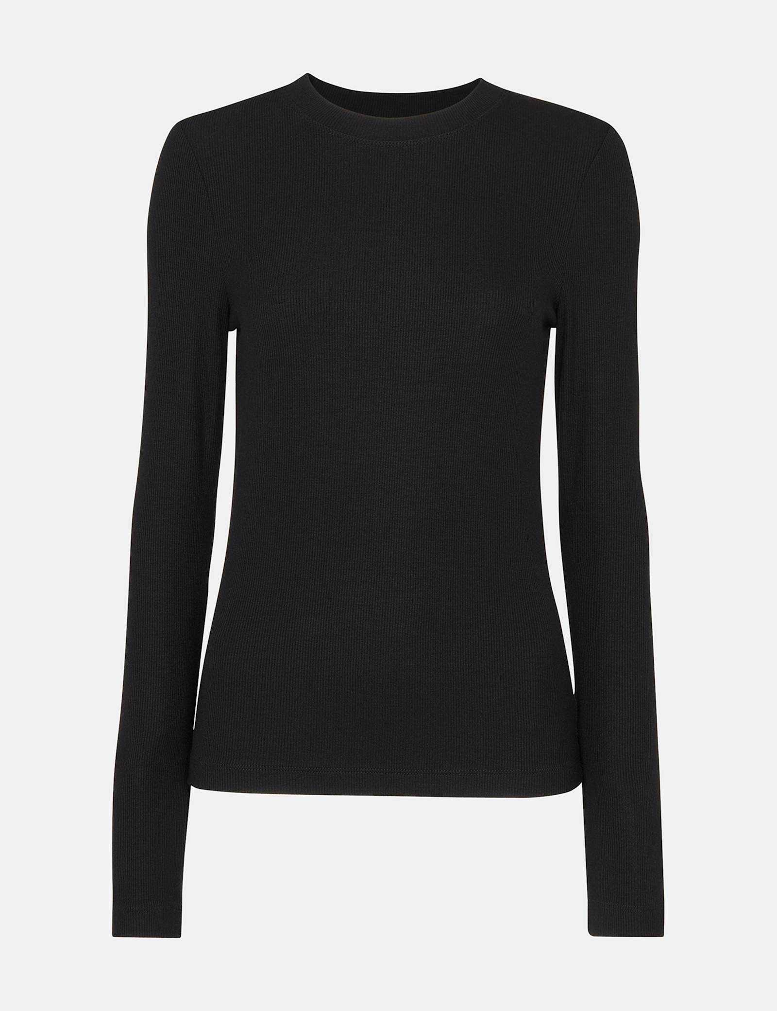 Ribbed Crew Neck Top - image 1