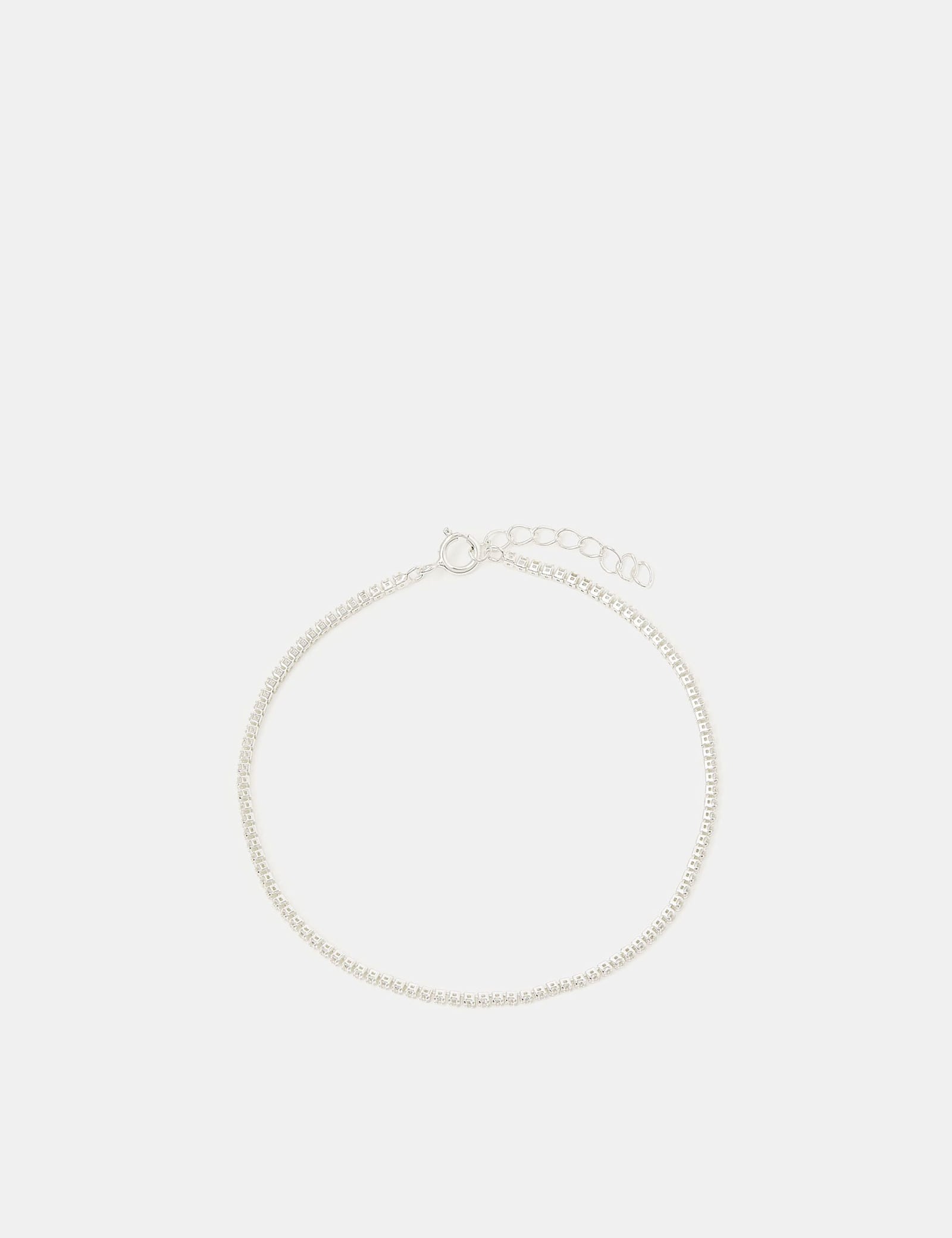 Sterling Silver Diamante Bracelet - image 1
