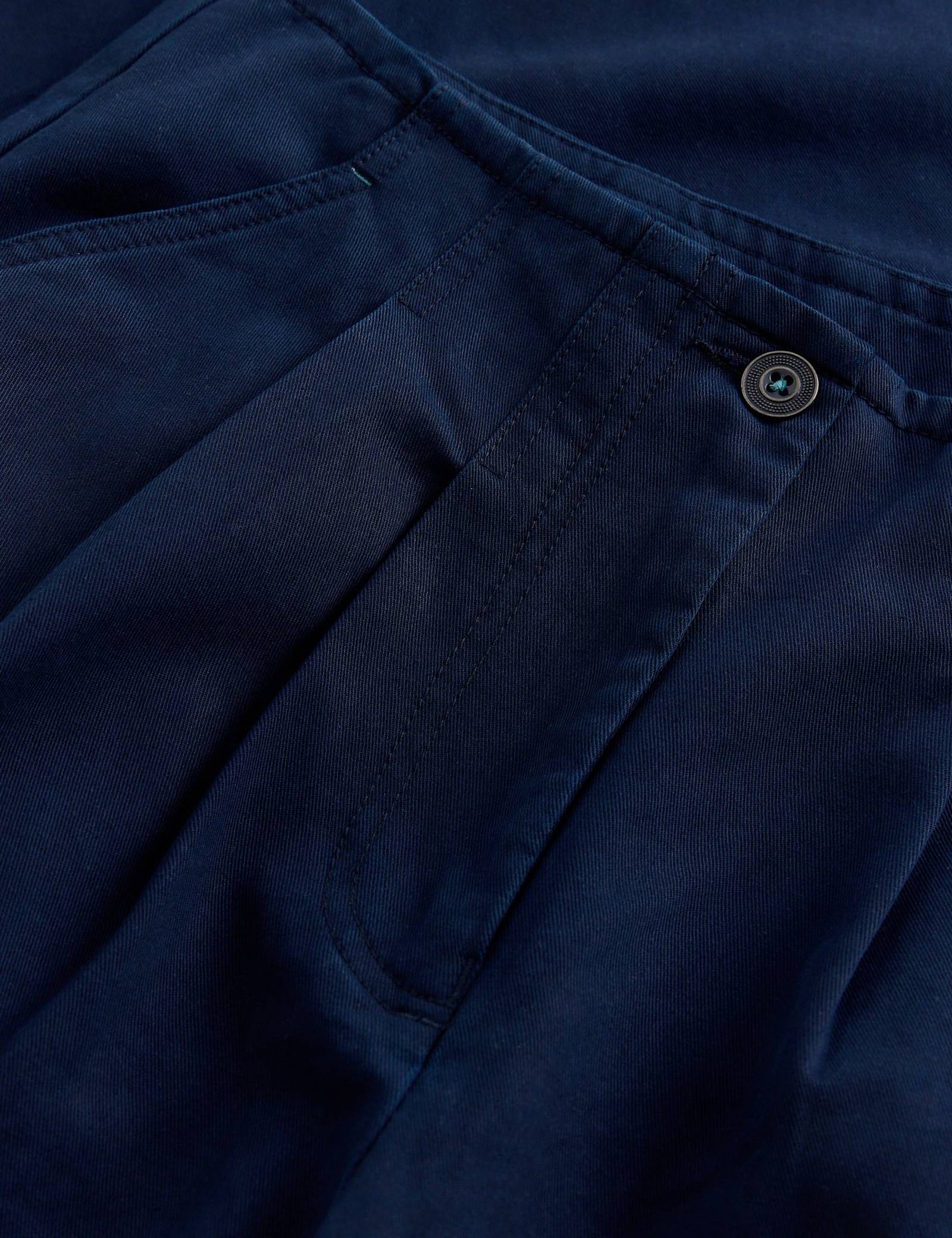 Cotton Blend Wide Leg Trousers - image 4