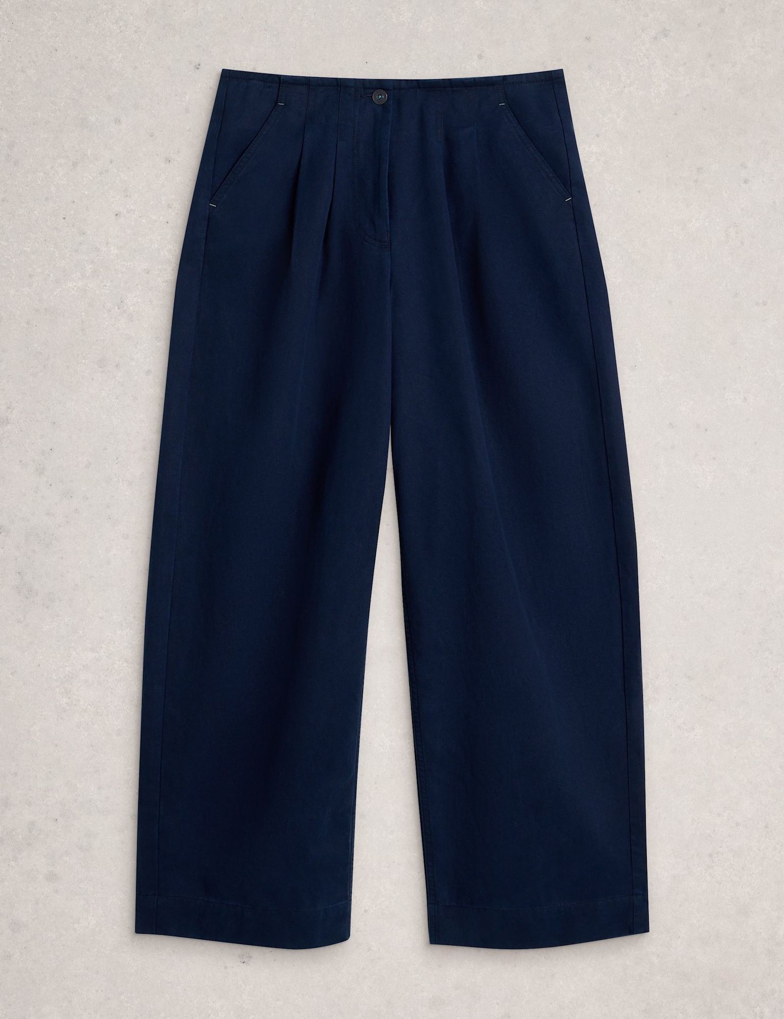 Cotton Blend Wide Leg Trousers - image 1