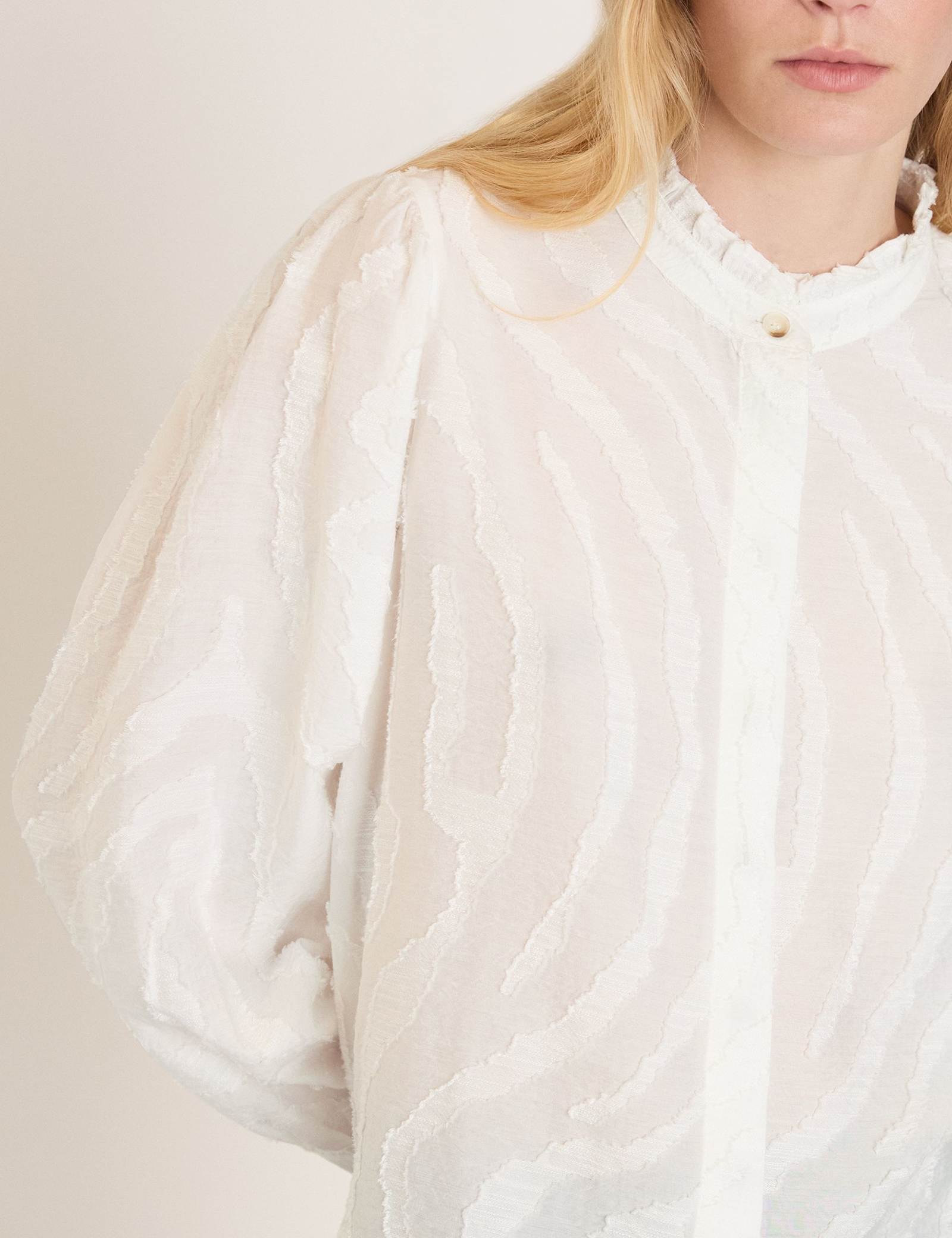 Animal Print Textured Shirt - image 5