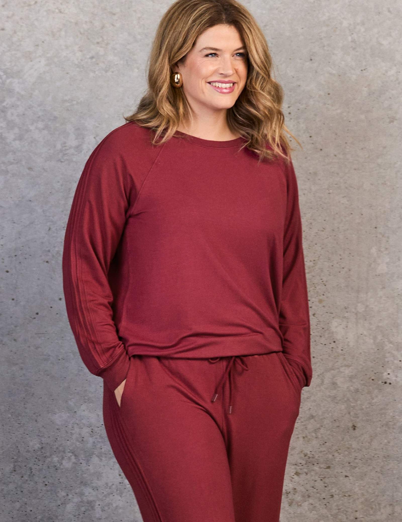 Cotton Modal Blend Crew Neck Sweatshirt - image 4