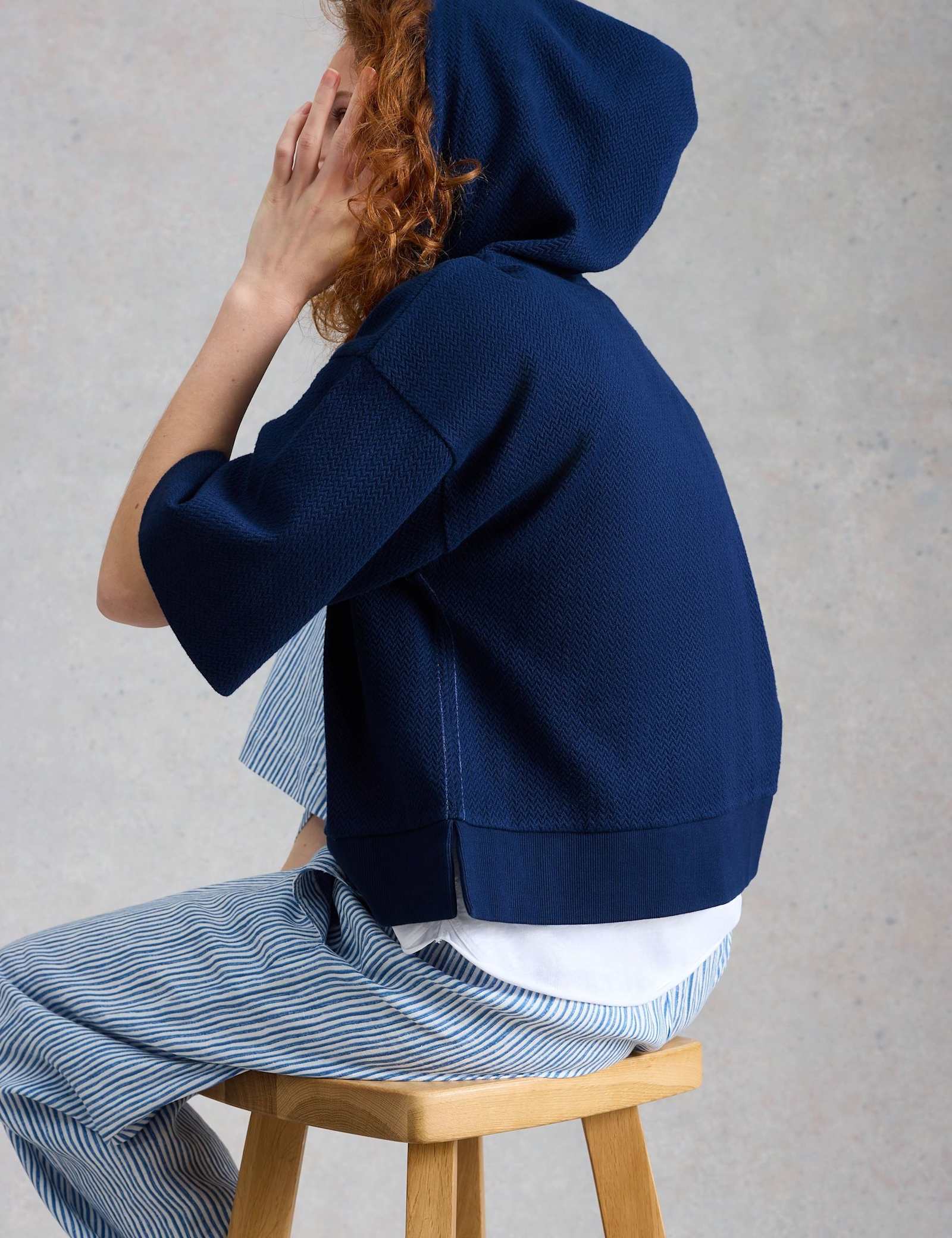Pure Cotton Textured Hoodie - image 3