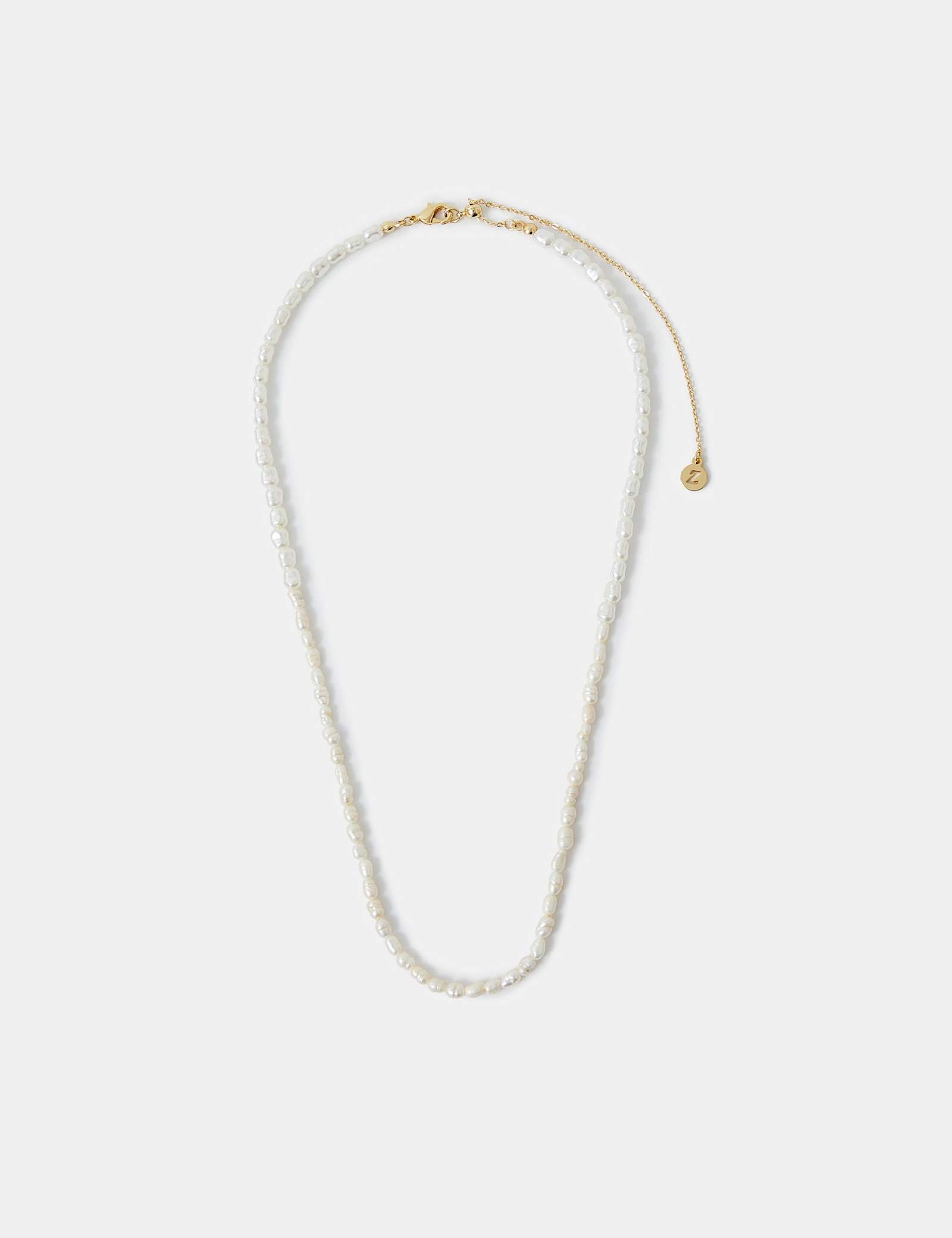 14ct Gold Plated Faux Pearl Necklace - image 1