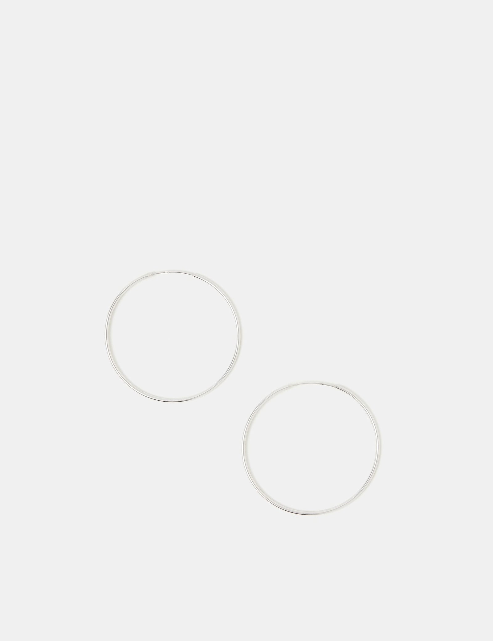 Sterling Silver Hoop Earrings - image 1