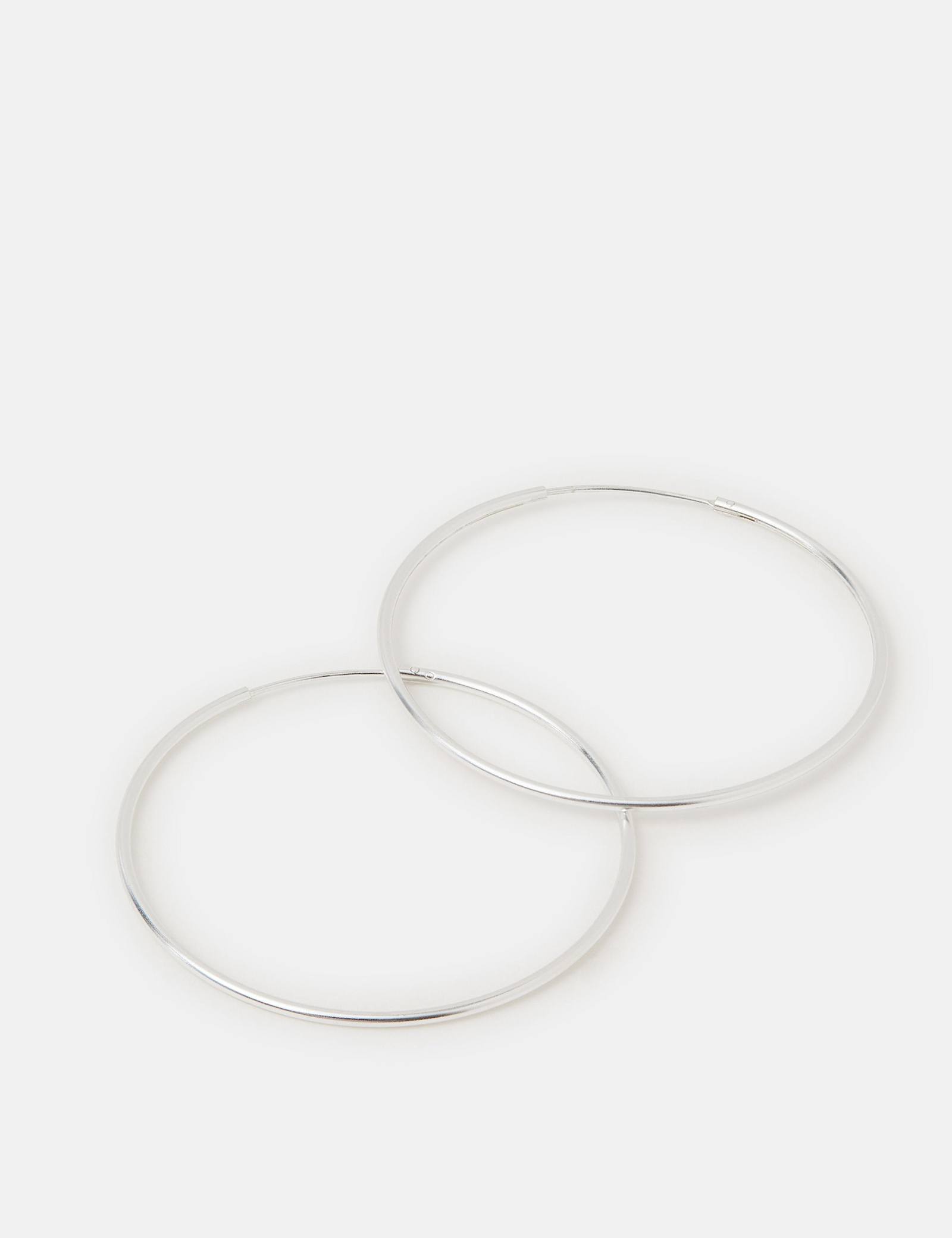 Sterling Silver Hoop Earrings - image 2