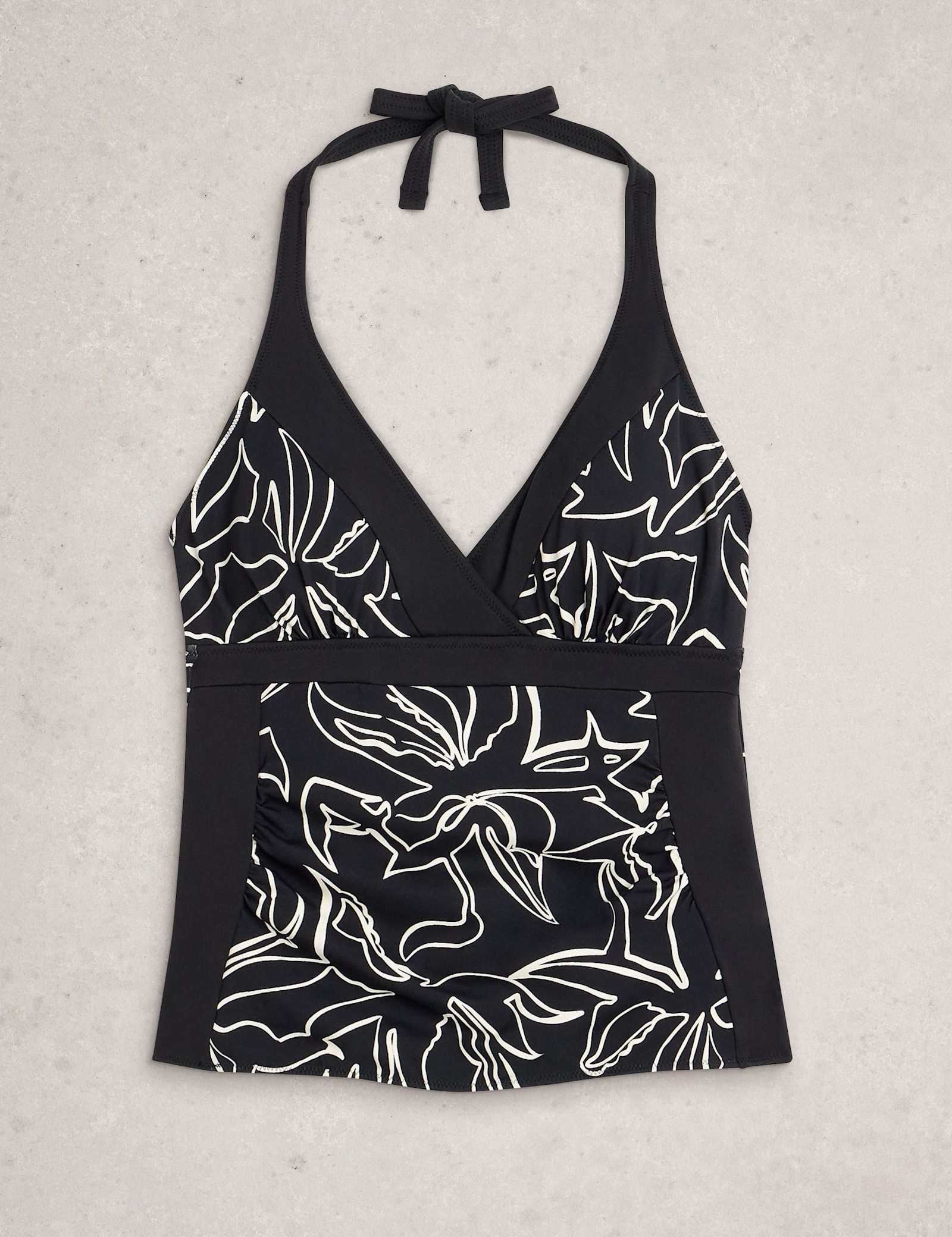 Printed Padded Halterneck Tankini Top - image 3