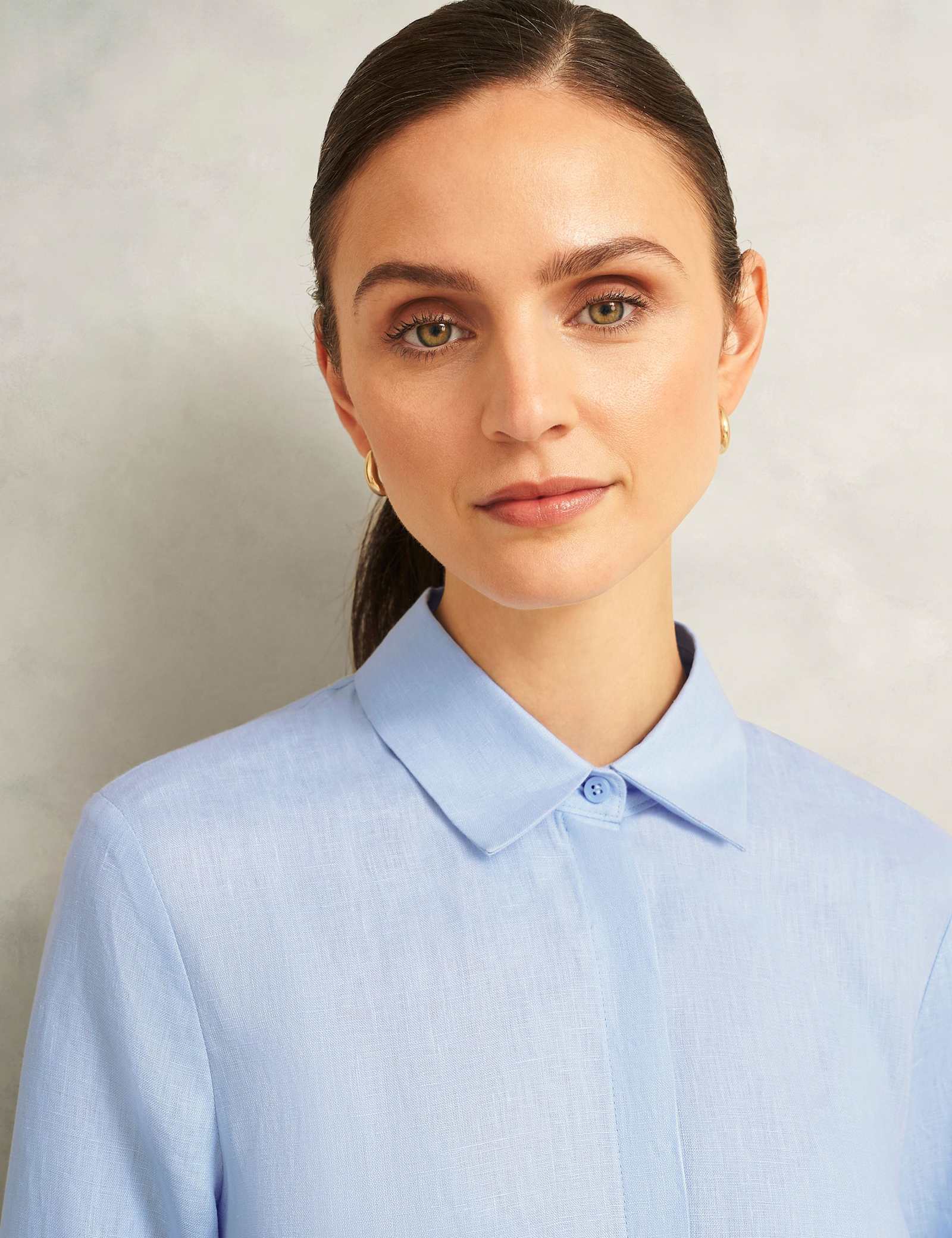 Pure Linen Button Through Shirt - image 3