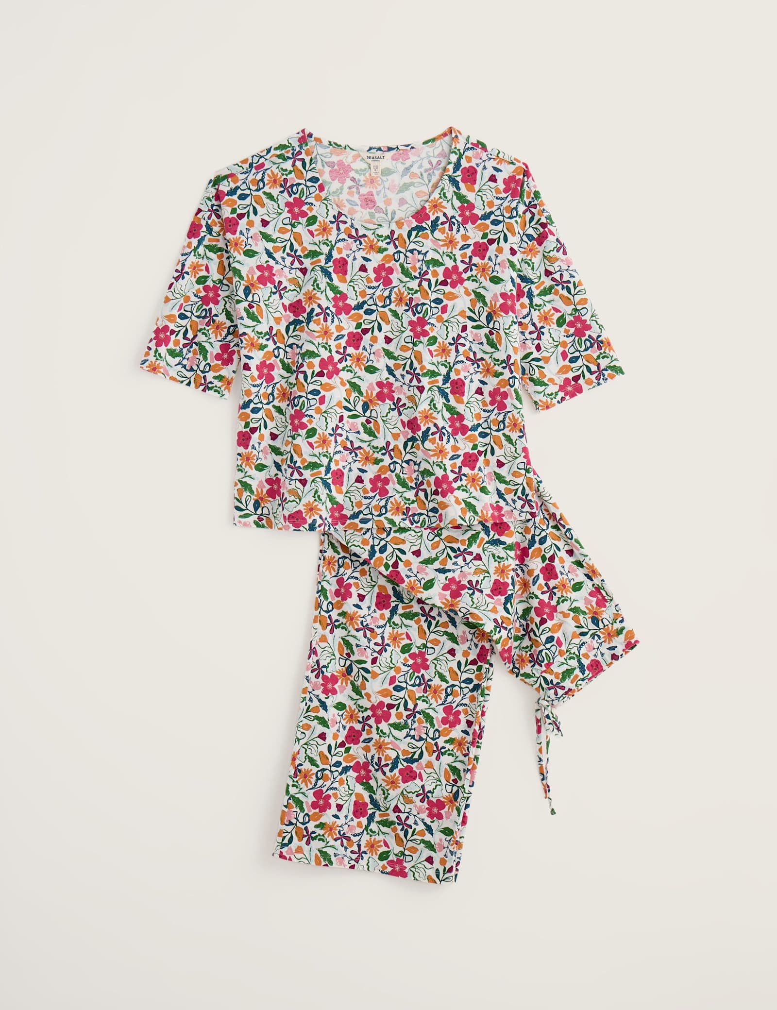 Cotton Rich Floral Pyjama Set - image 1