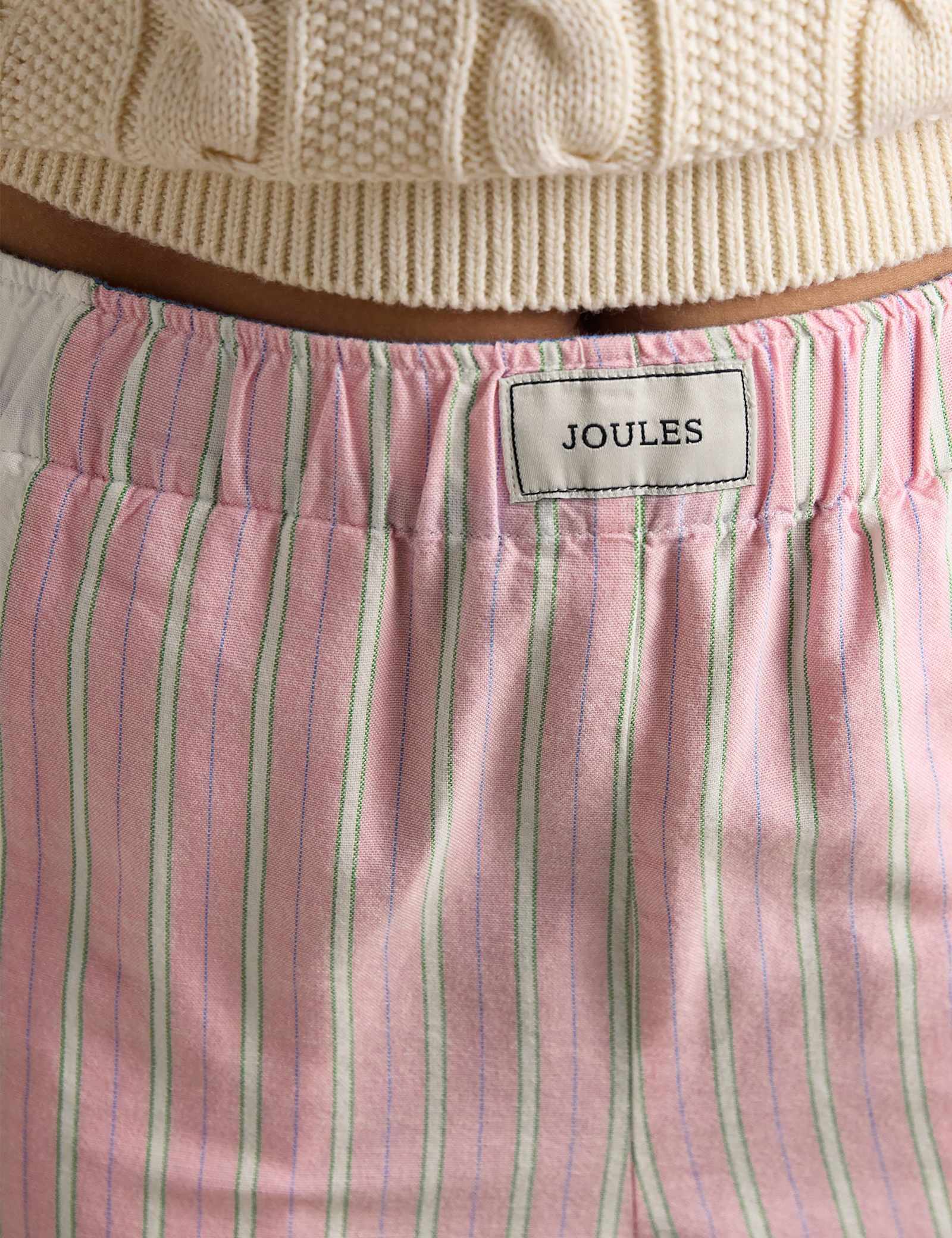 Pure Cotton Striped Wide Leg Trousers - image 5