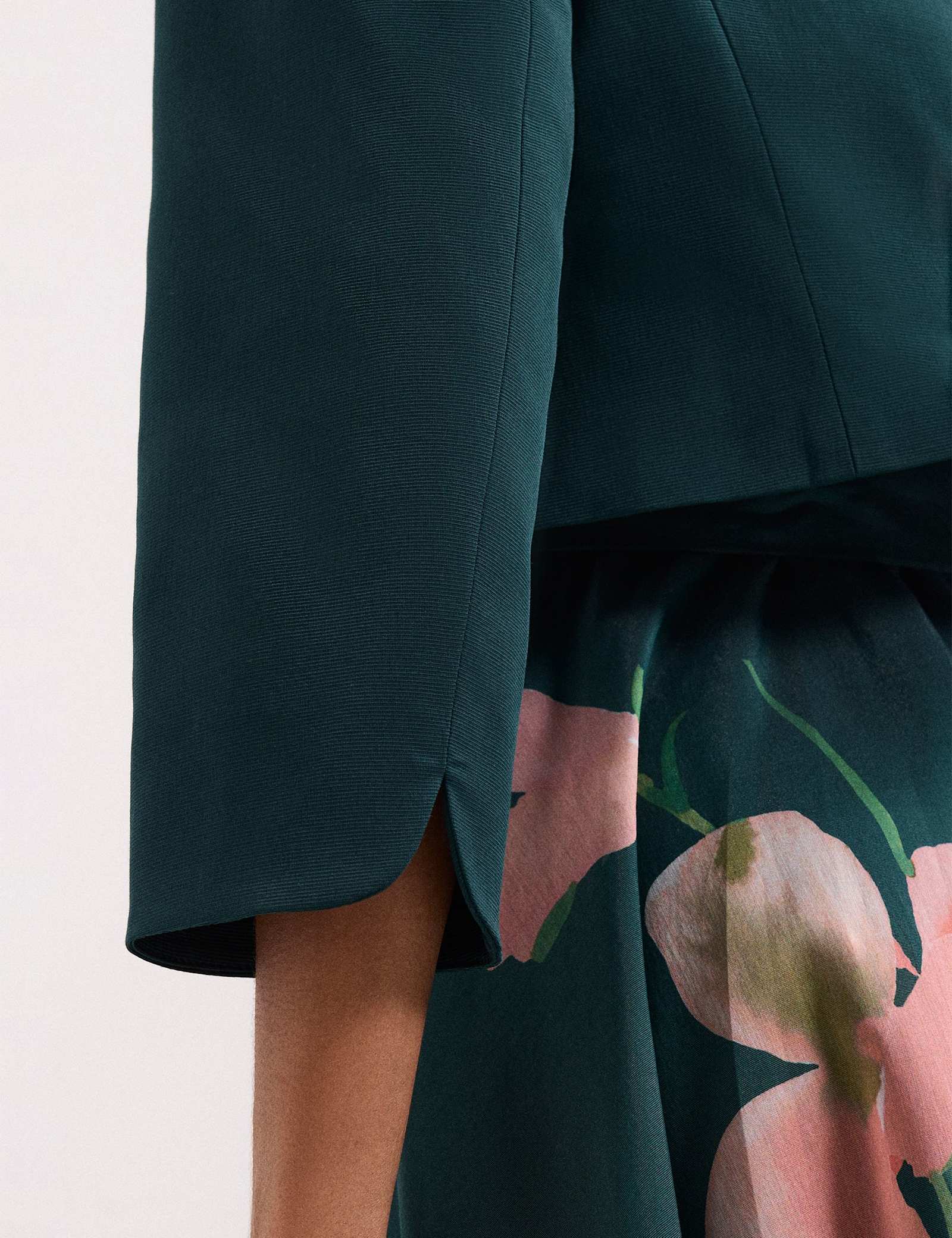 Cotton Rich Open Front Cropped Jacket - image 3