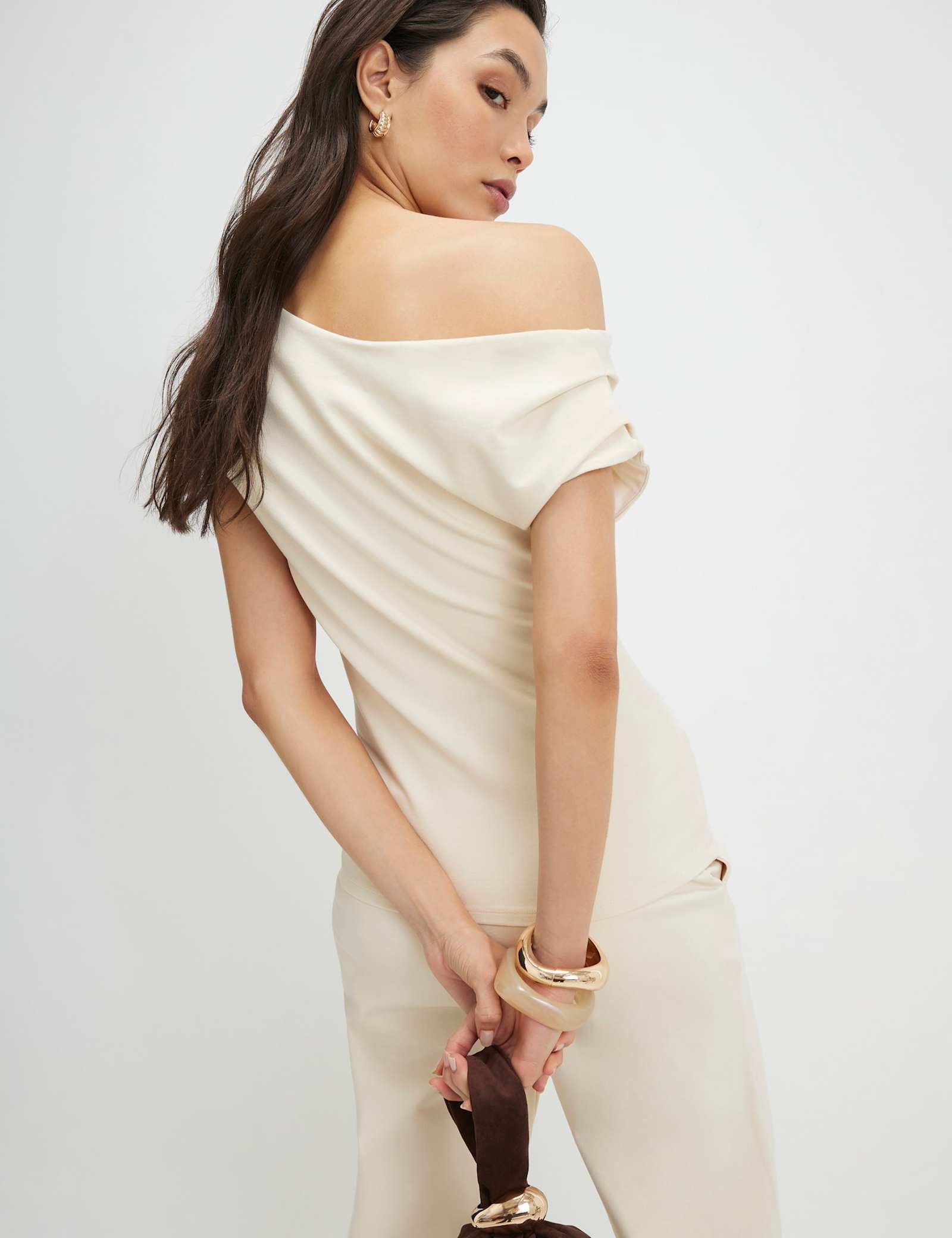 Jersey One Shoulder Top - image 4