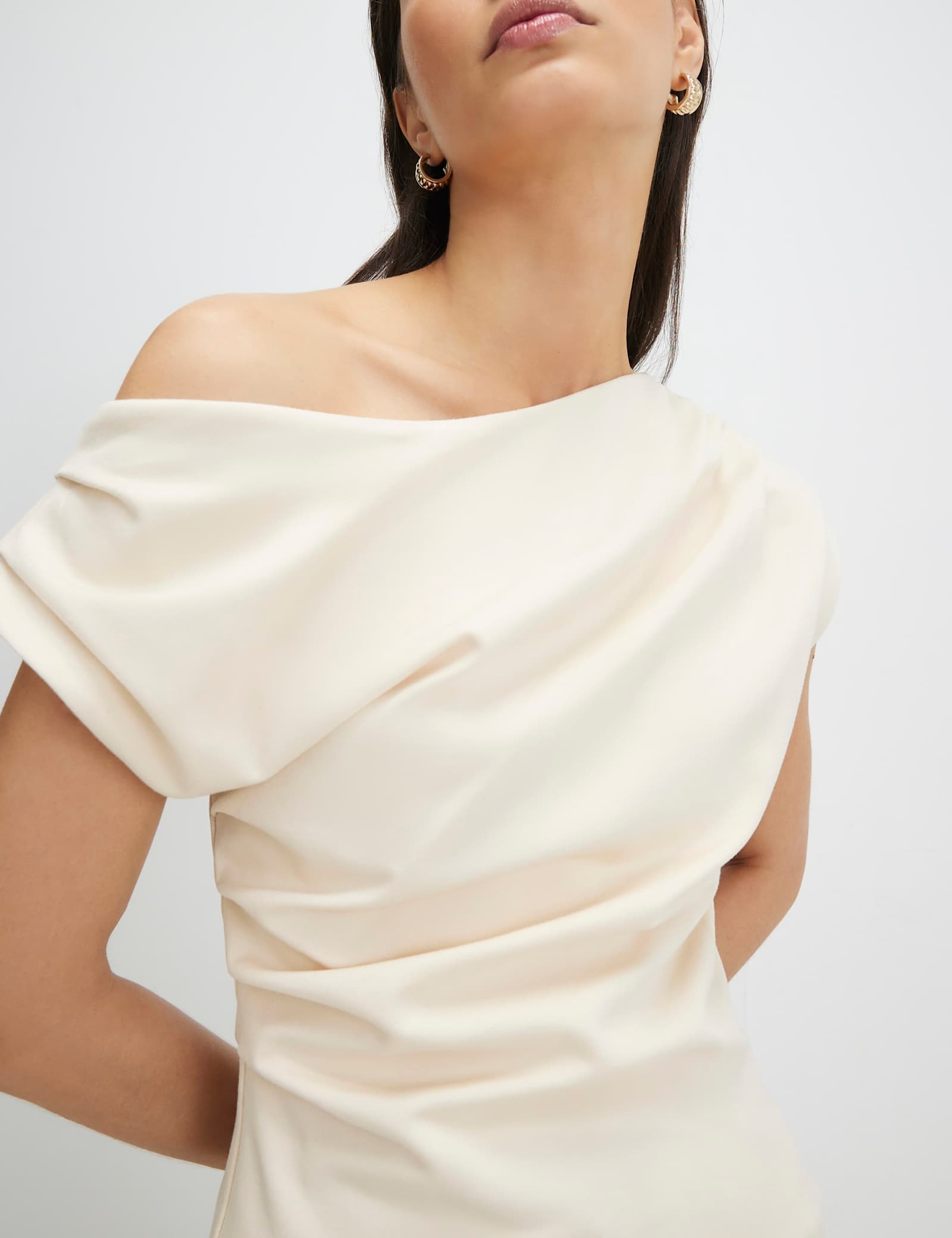 Jersey One Shoulder Top - image 3