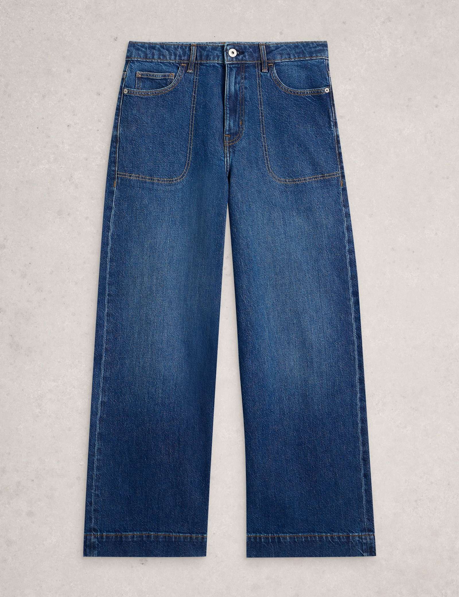 Mid Rise Wide Leg Jeans - image 1