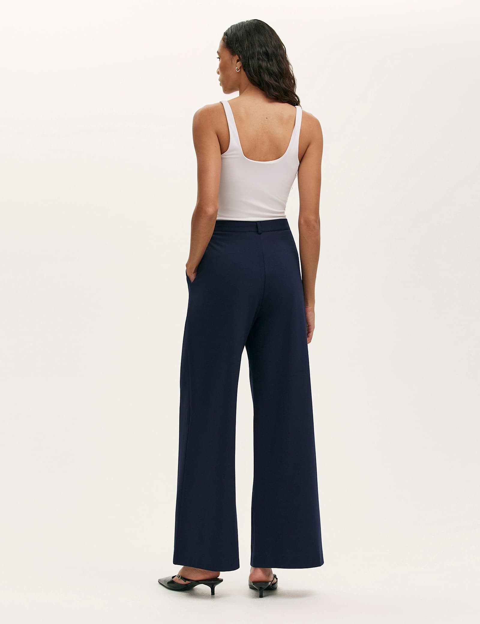 Jersey Wide Leg Trousers - image 4