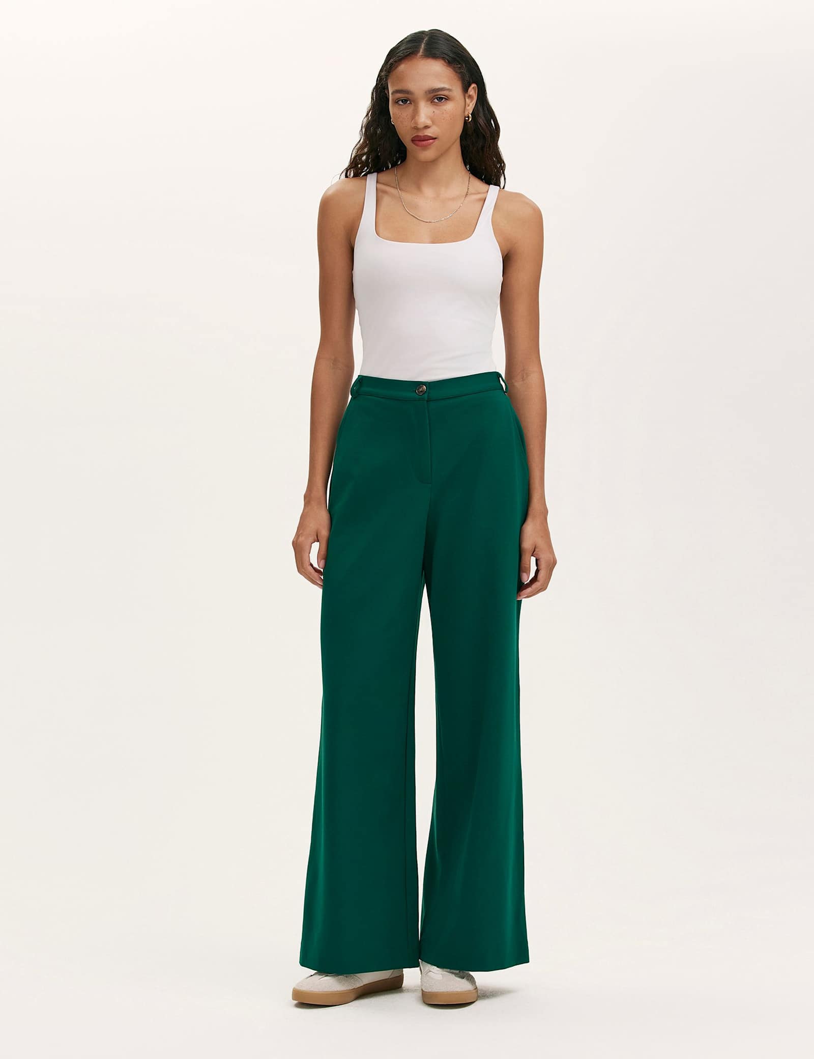 Jersey Wide Leg Trousers - image 1