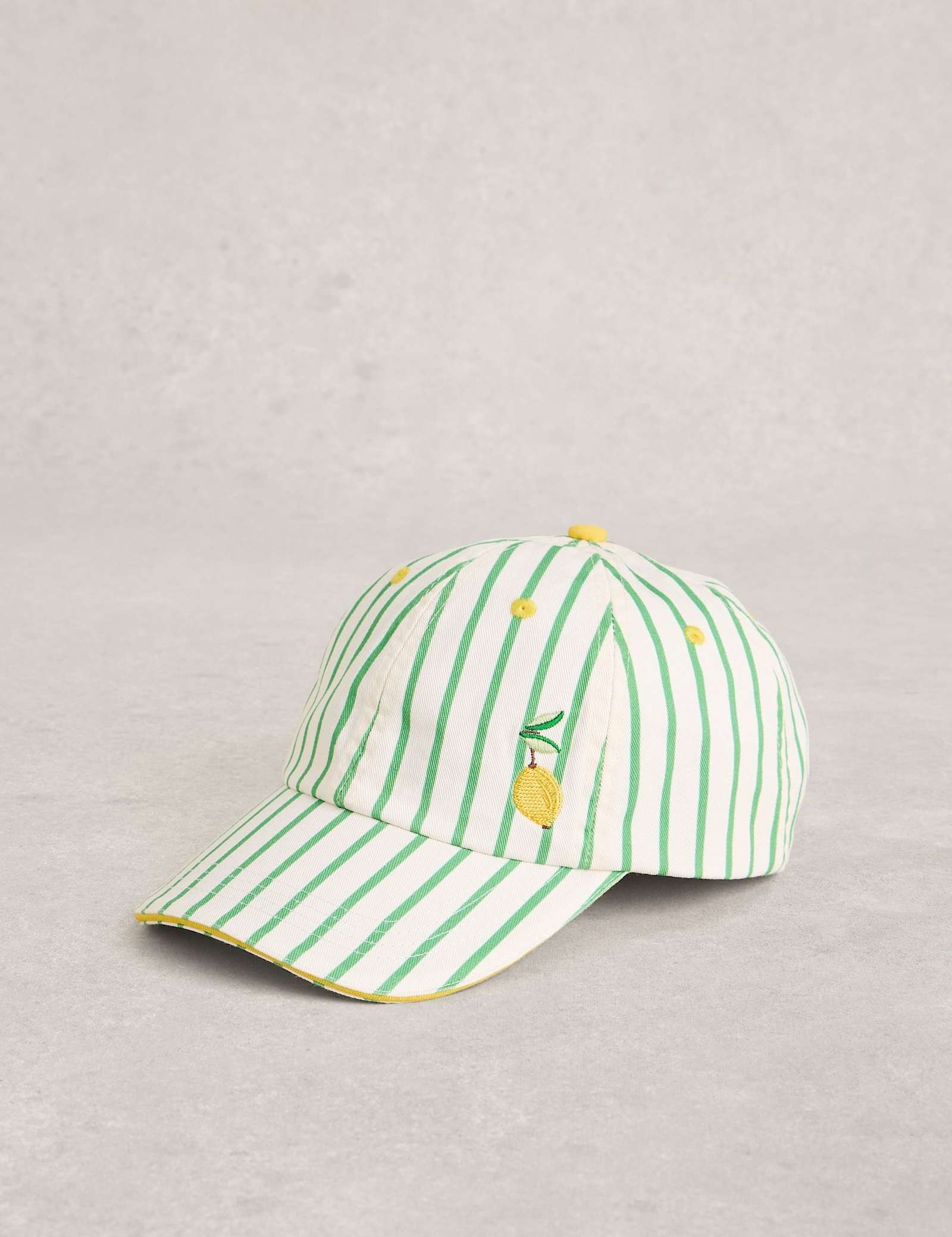 Pure Cotton Stripe Embroidered Baseball Cap - image 1