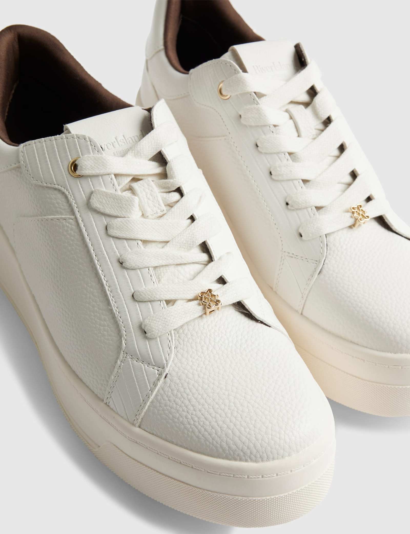 Lace Up Flatform Trainers - image 4