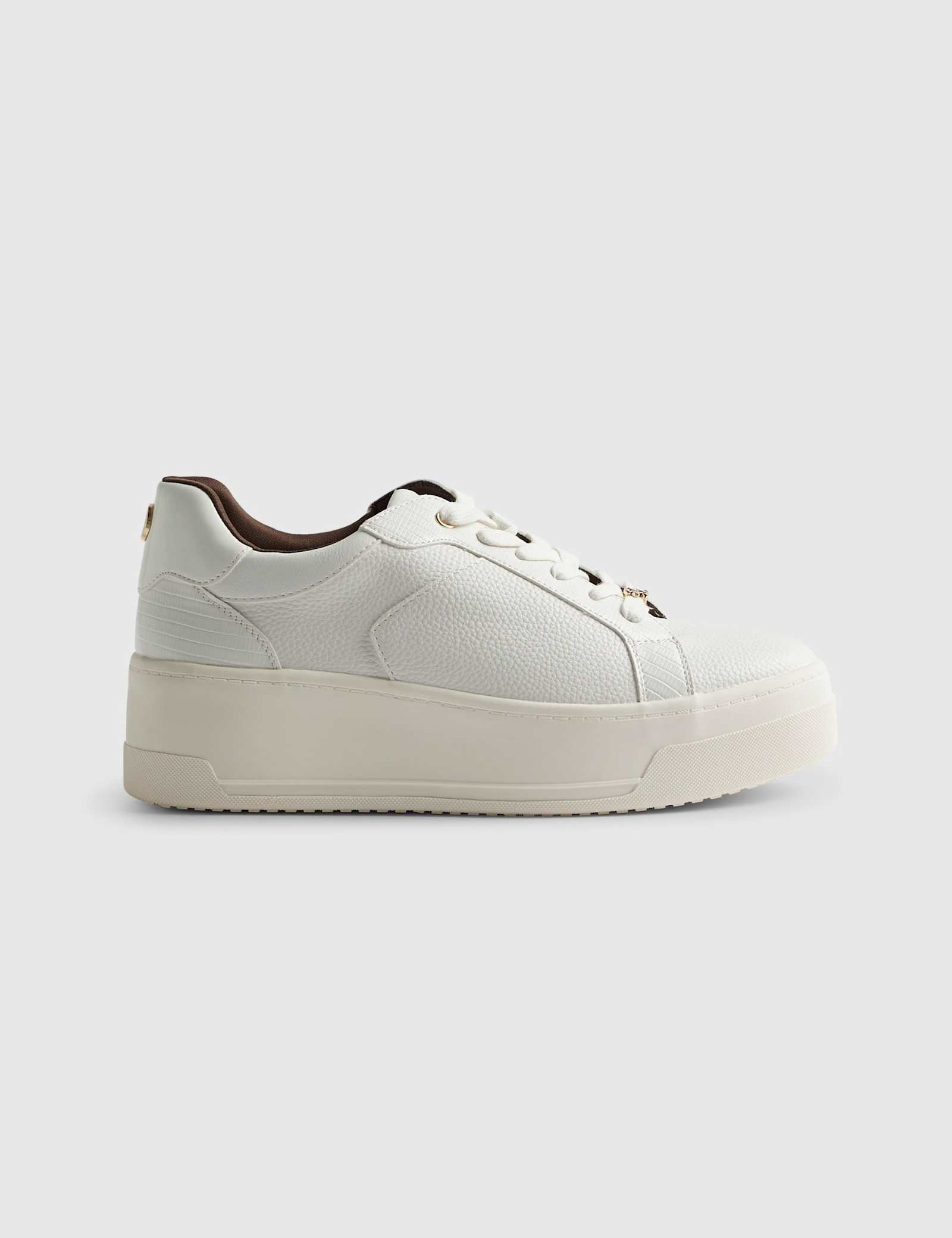 Lace Up Flatform Trainers - image 5
