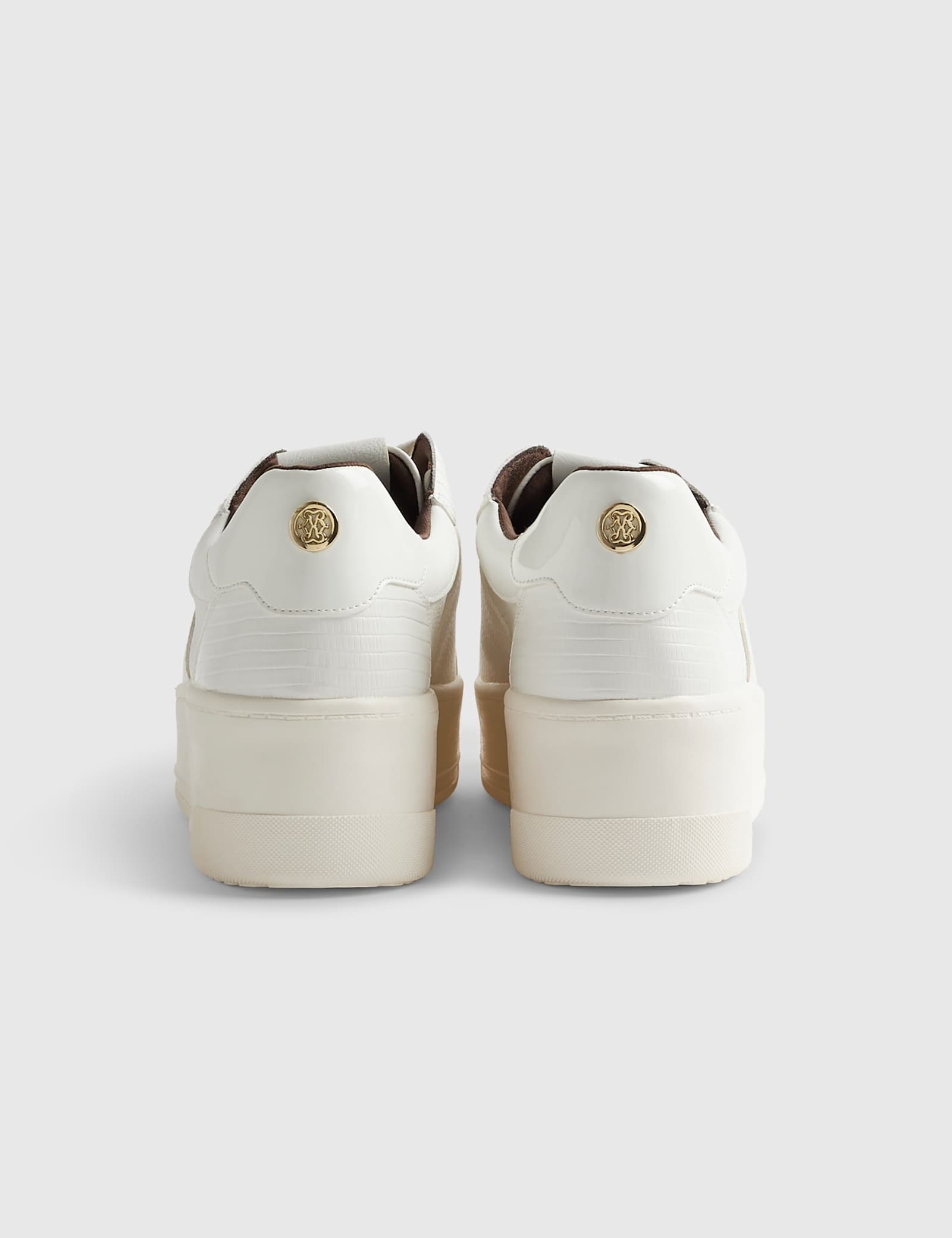Lace Up Flatform Trainers - image 3
