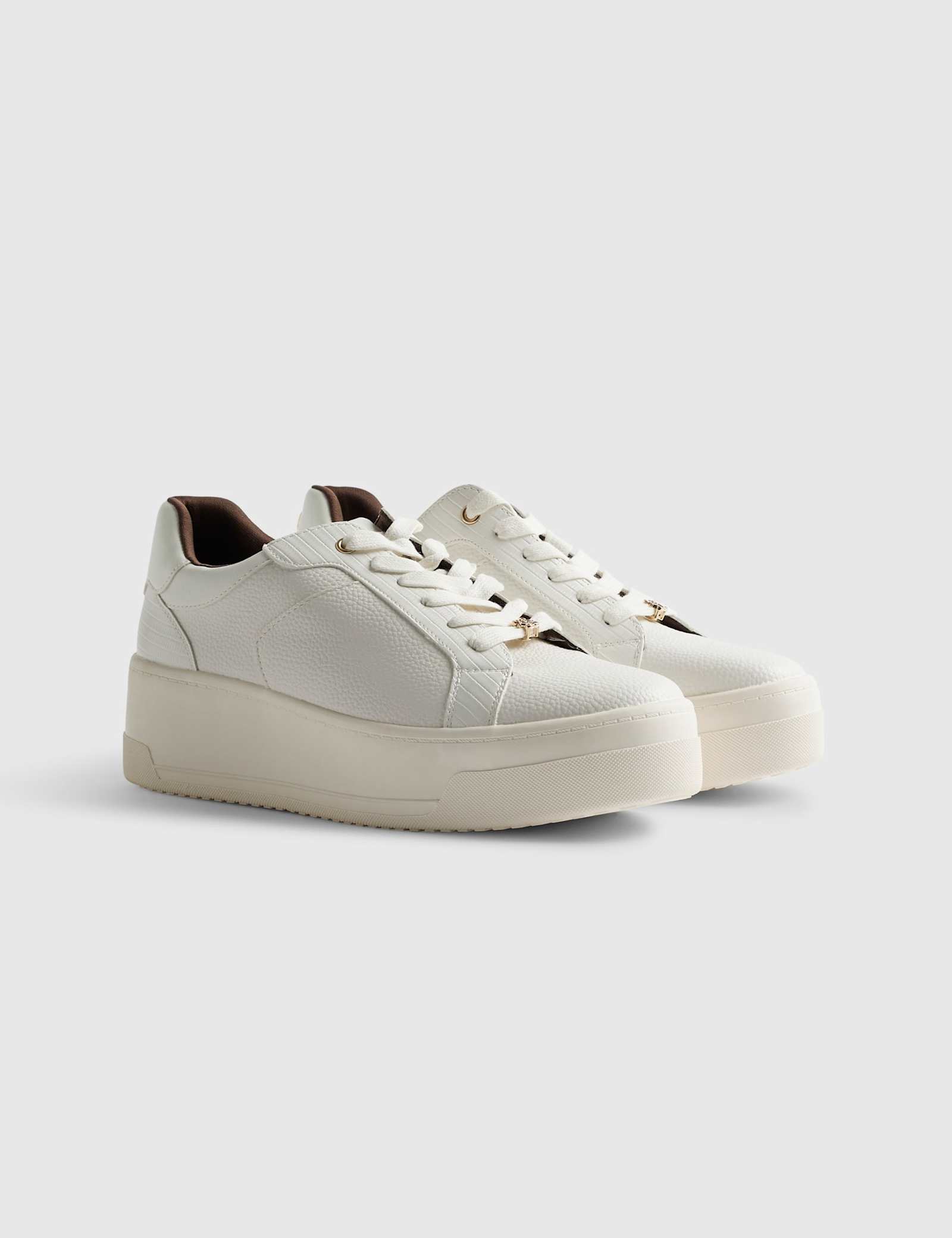 Lace Up Flatform Trainers - image 2