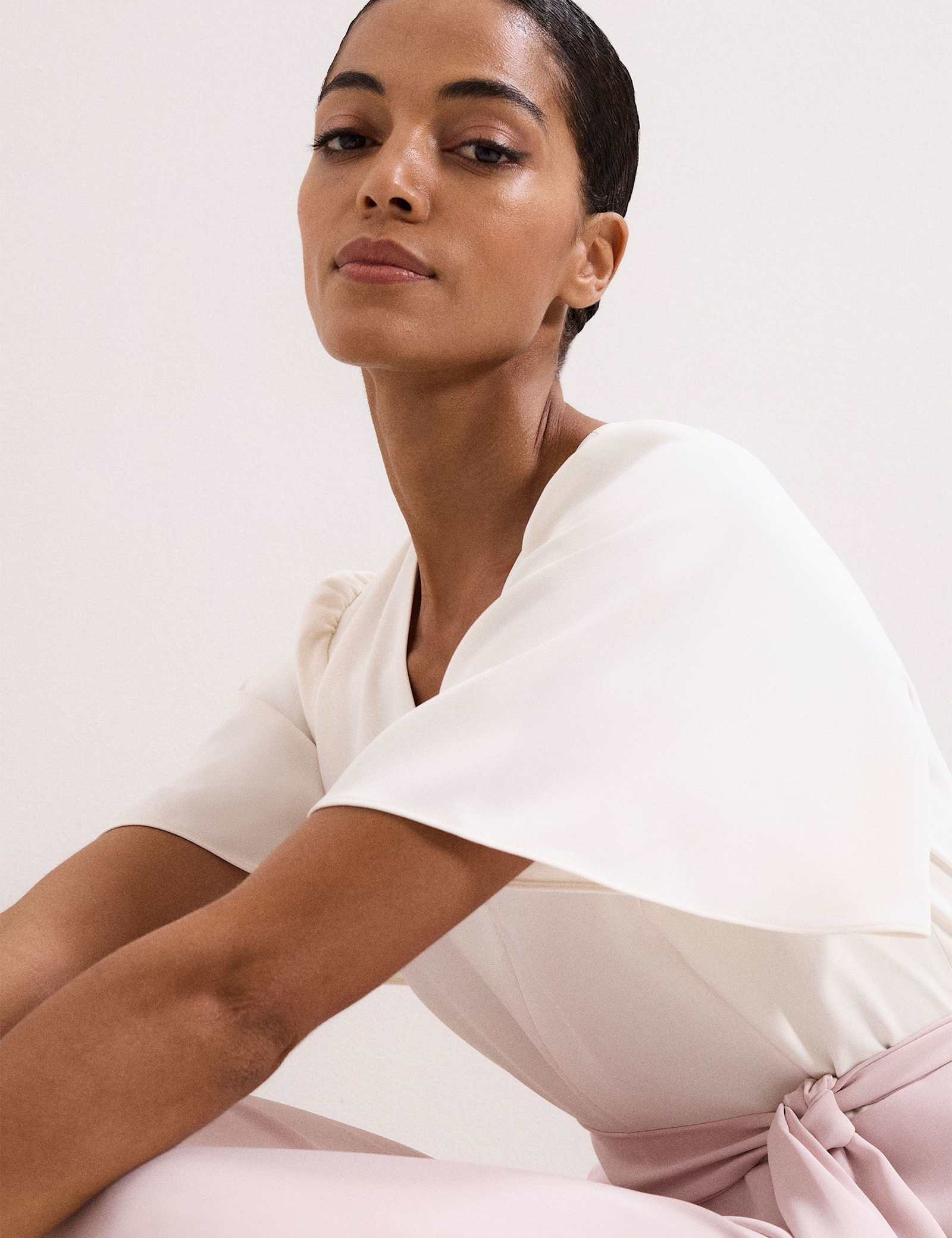 Belted Short Sleeve Jumpsuit - image 3